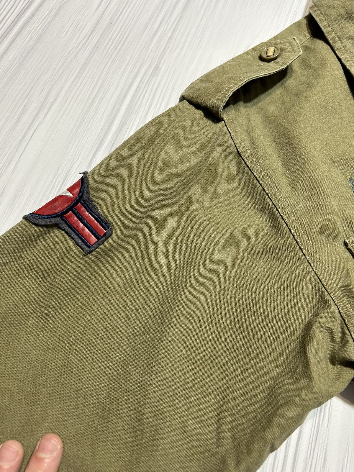 Avirex Vintage Military Avirex USA Army Patch Button Up Jacket Size US M / EU 48-50 / 2 - 15 Thumbnail
