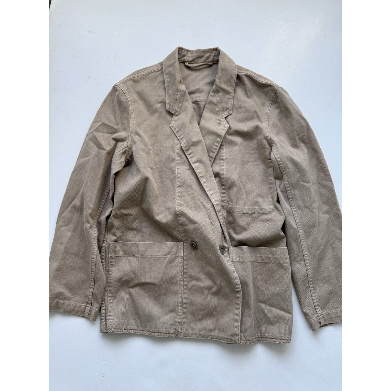 Lemaire LEMAIRE Oversized Workwear Blazer Natural Beige Small Unisex Size M / US 6-8 / IT 42-44 - 1 Thumbnail