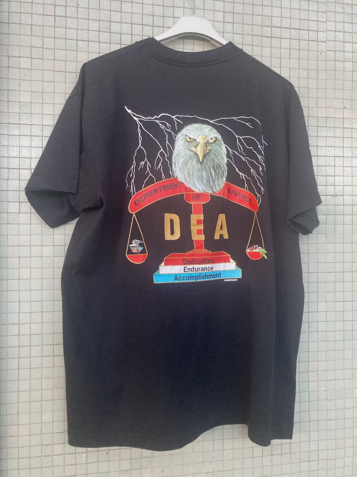 Fruit Of The Loom Black and white special agent Meridith thompson tee Size US L / EU 52-54 / 3 - 1 Thumbnail