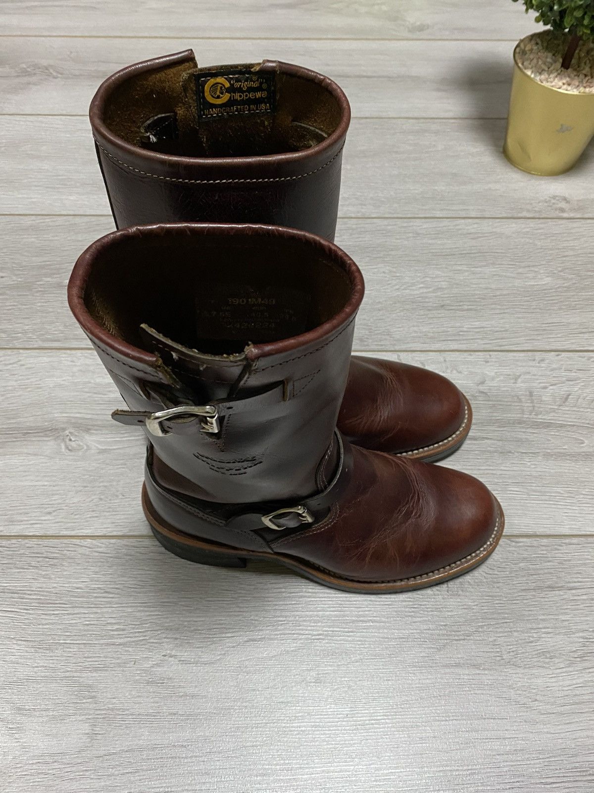 Chippewa Chippewa Leather high Boots biker Size US 7.5 / EU 40-41 - 9 Thumbnail