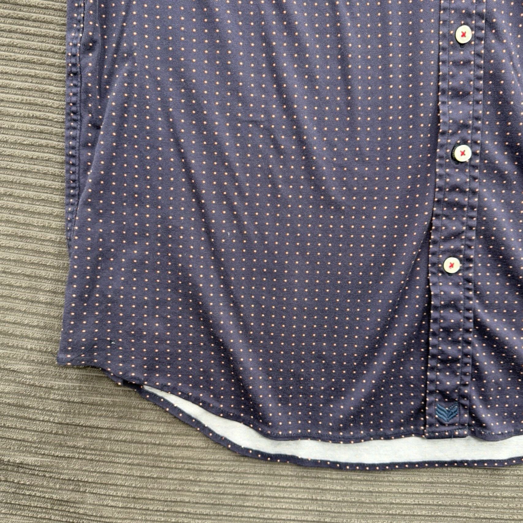 Buttero Butter Cloth Shirt Men XL Polka Dot Cotton Short Sleeve Button Up Preppy Size US XL / EU 56 / 4 - 6 Thumbnail
