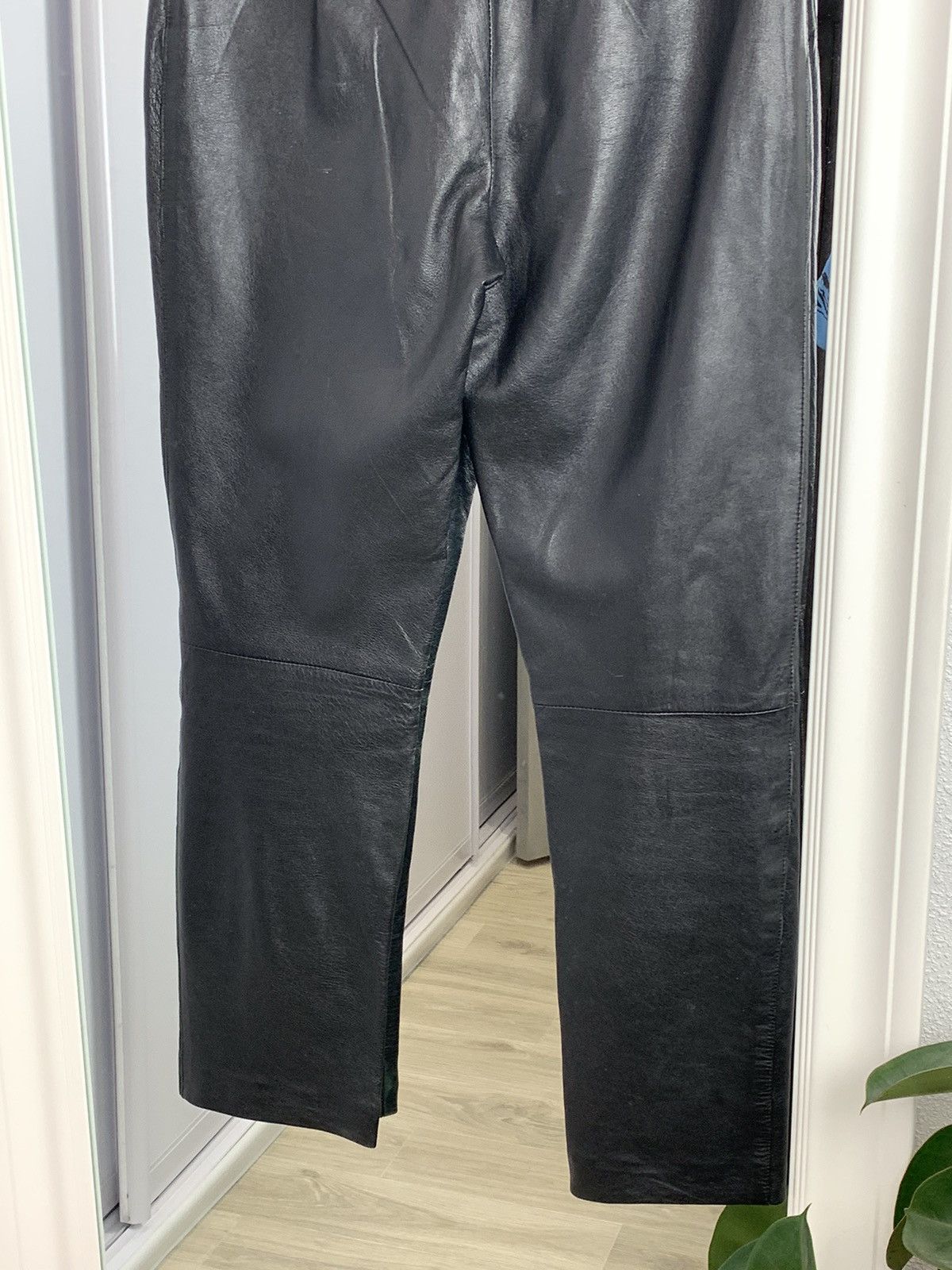 Calvin Klein Vintage Calvin Klein Jeans Leather Trousers Pants Opium Y2K Size 32" / US 10 / IT 46 - 12 Thumbnail