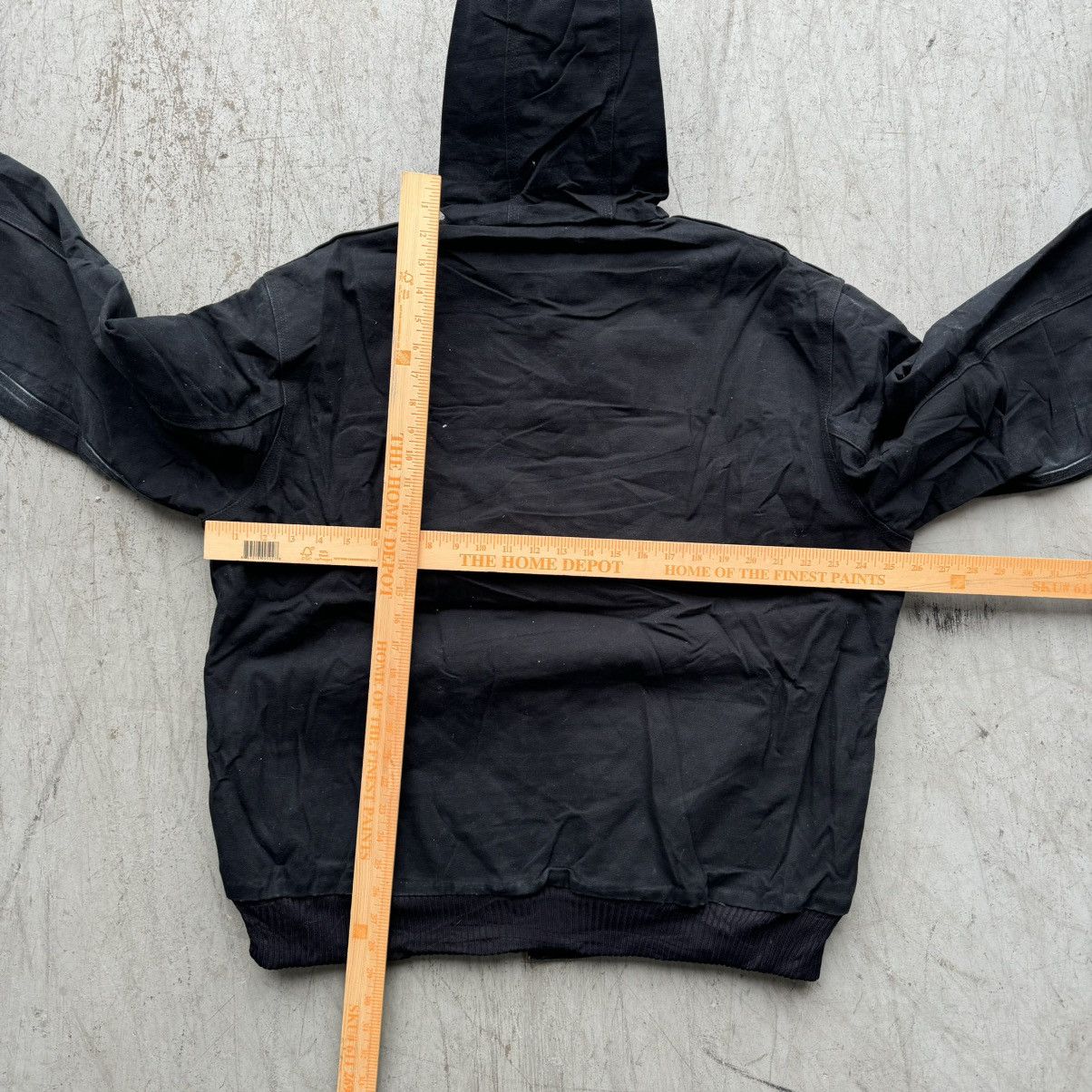 Carhartt × Vintage Vintage Carhartt Black Faded Distressed Jacket Hooded Size US L / EU 52-54 / 3 - 5 Thumbnail