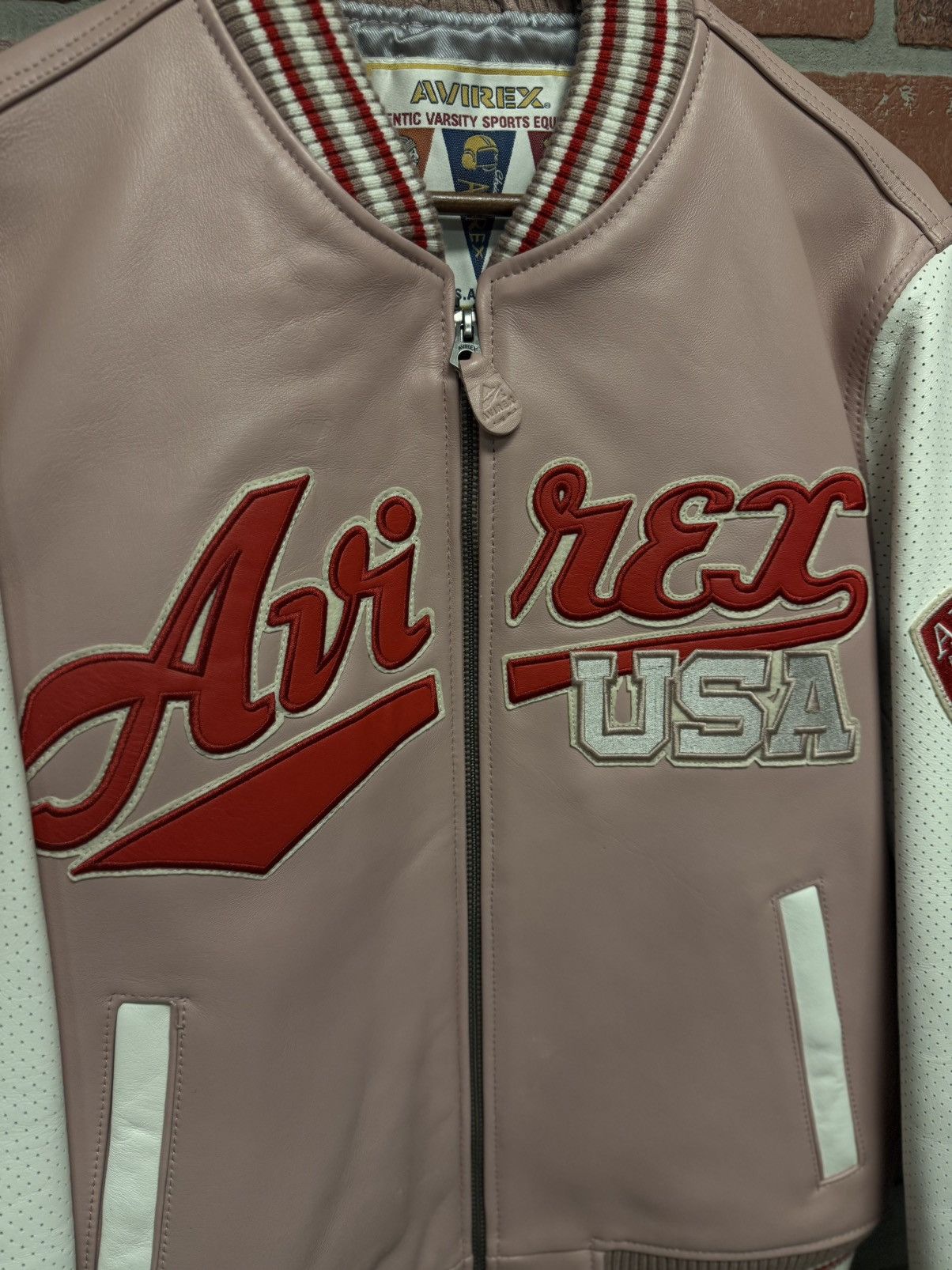 Avirex Avirex Leather Varsity Jacket Size S Clean $1500 Retail Size US XS / EU 42 / 0 - 5 Thumbnail