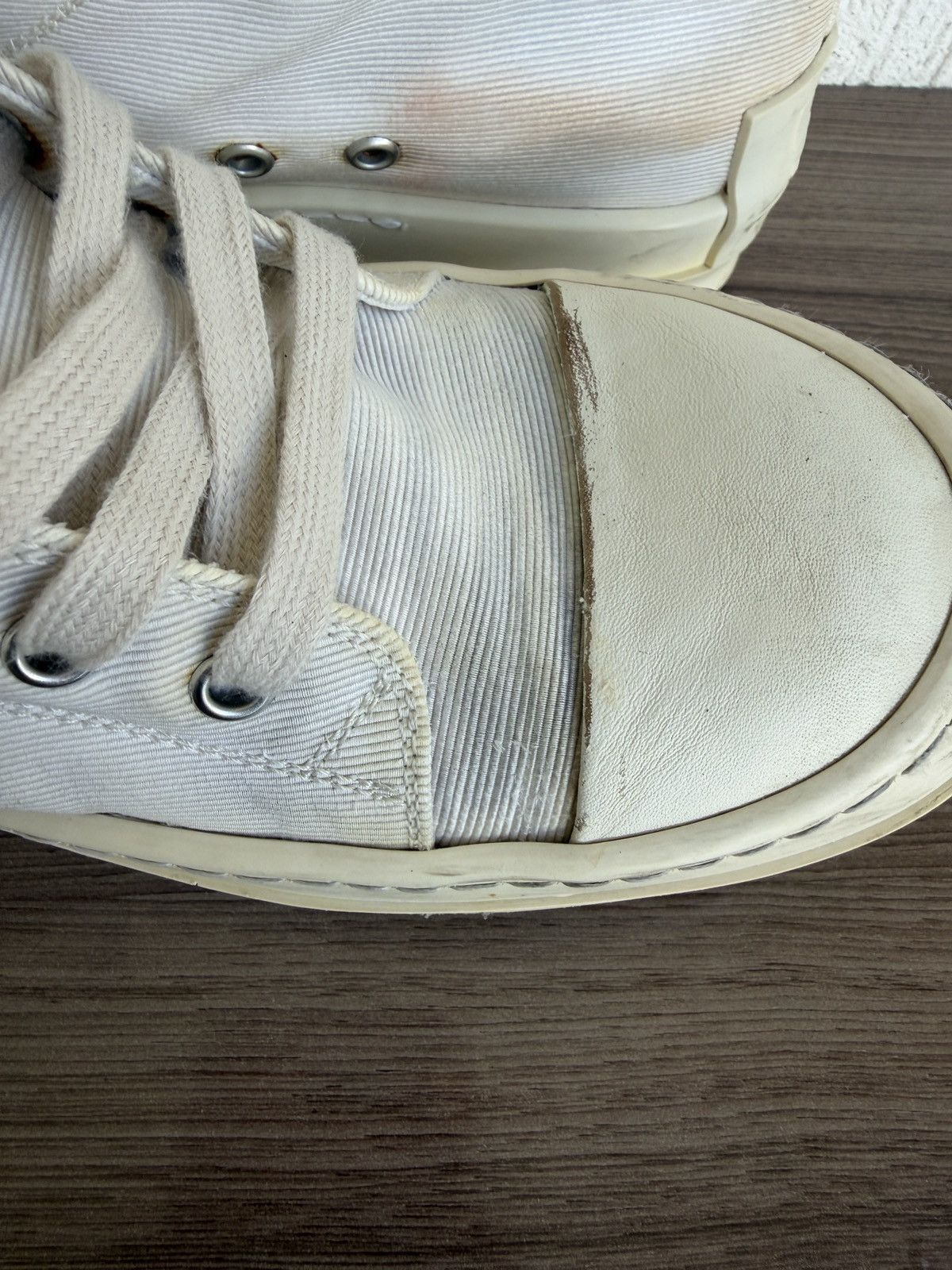 Rick Owens Drkshdw Khaki canvas ramones Size US 8 / EU 41 - 17 Thumbnail