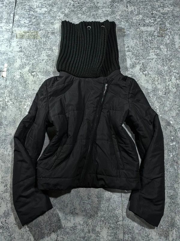 Other Asymmetrical Funnel Neck Crop Fitted Wmns Jacket RickOwen Size M / US 6-8 / IT 42-44 - 6 Thumbnail