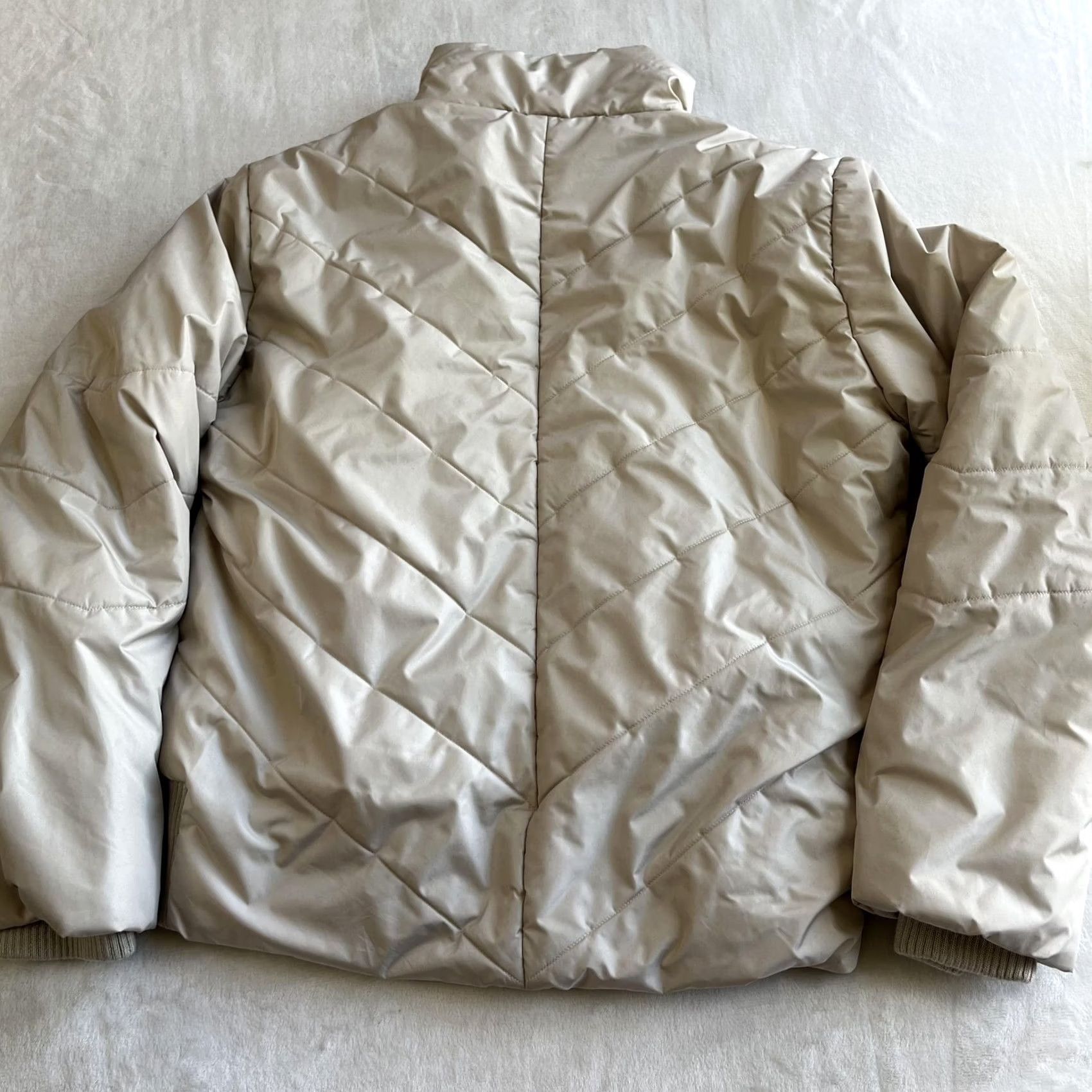 Guess VINTAGE Guess Jacket Mens XL Beige Quilted Puffer Full Zip Insulated Winter Casual Travel Size US XL / EU 56 / 4 - 6 Thumbnail