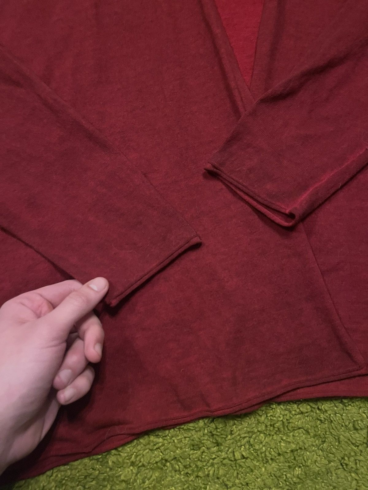 Rundholz 🩸 Rundholz avant garde bloody red burgundy cardigan sweater Size M / US 6-8 / IT 42-44 - 6 Thumbnail
