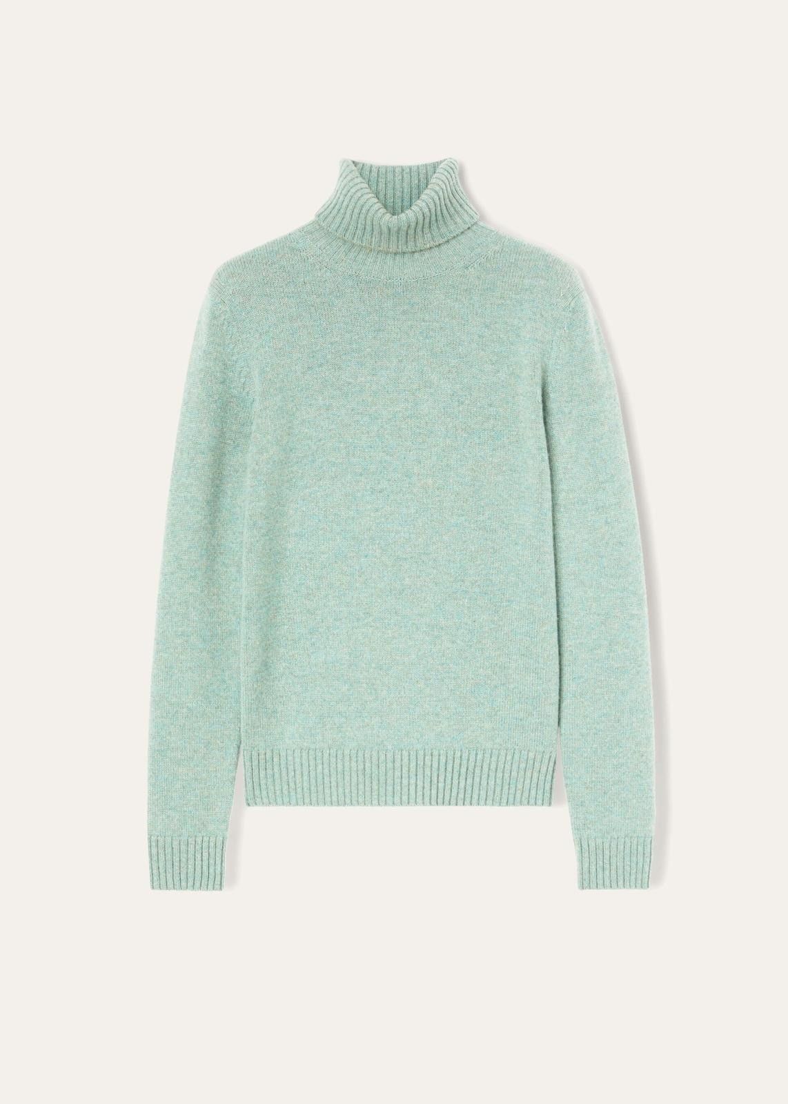 Loro Piana o1srvl11e0824 Parksville Turtleneck Sweater in Mint Green Size XXL / US 16-18 / IT 52-54 - 1 Thumbnail