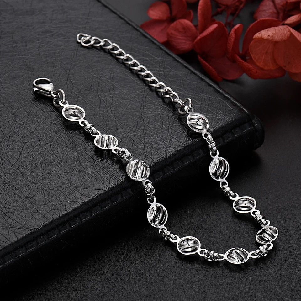 Jewelry Charms Hollow Chain Bracelets Size ONE SIZE - 3 Thumbnail
