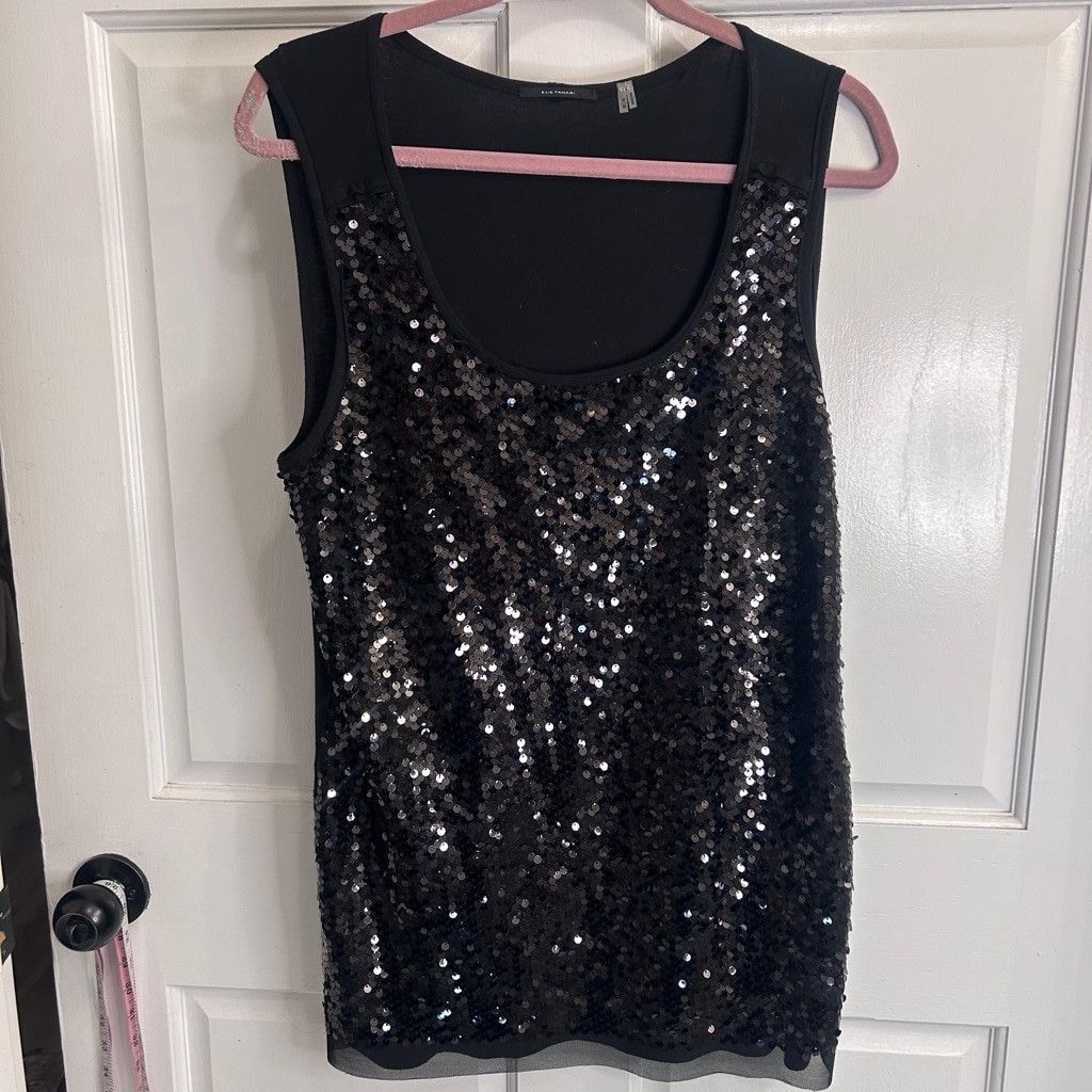 Elie Tahari Women's Elie Tahari Tank top, M, Black Size M / US 6-8 / IT 42-44 - 4 Thumbnail