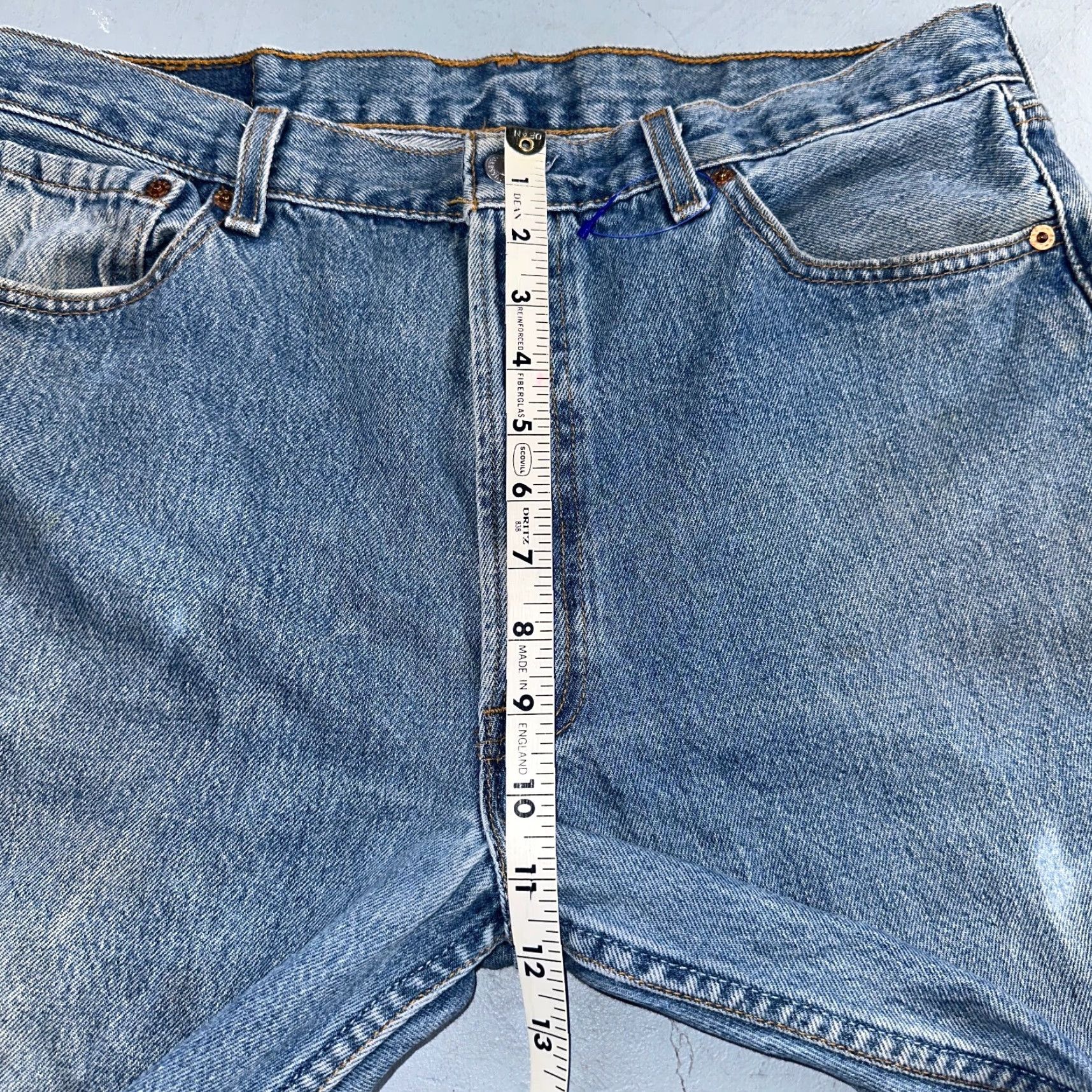 Levi's Levi's 501 Vintage 90s USA Jeans Blue Medium Wash 36x32 Inseam 32 Straight Leg Men’s Regular 34x30 Size US 36 / EU 52 - 6 Thumbnail