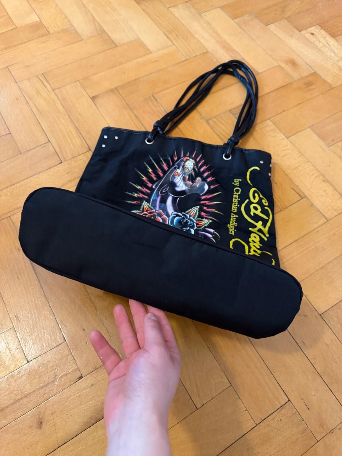 Ed Hardy Vintage Ed Hardy Love Kills Slowly Tote Bag Size ONE SIZE - 4 Thumbnail