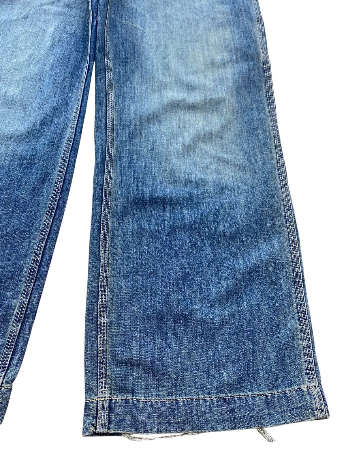 Abercrombie & Fitch Abercrombie And Fitch Faded Wash Carpenter Style Baggy Jeans Size US 34 / EU 50 - 8 Thumbnail