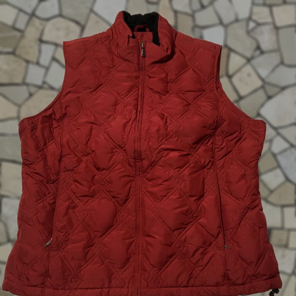 Eddie Bauer Eddie Bauer Vest Puffer Vest Womens XL BURGUNDY Quilted Goose Down Short Sleeveless Zip Jacket/Coat Length: Short (No new words added) Size XL / US 12-14 / IT 48-50 - 1 Thumbnail