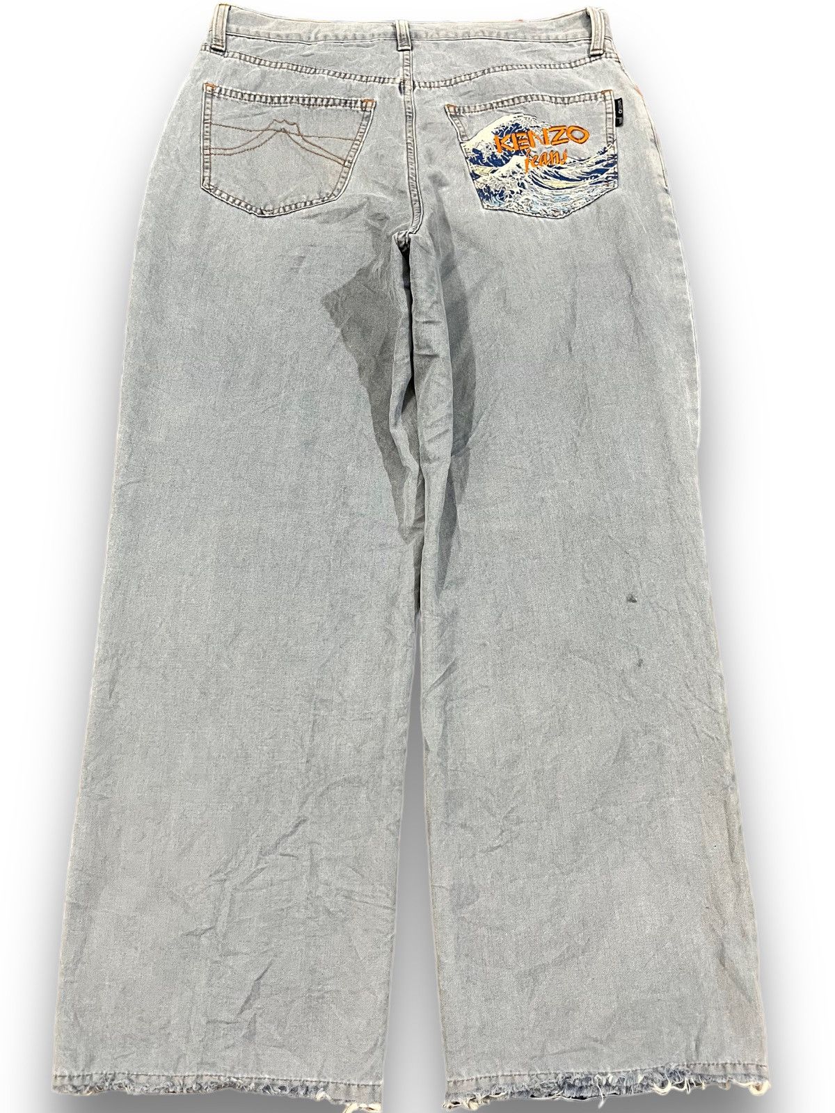 Kenzo Vintage Kenzo Scovill Baggy Distressed Denim Size US 33 - 1 Thumbnail