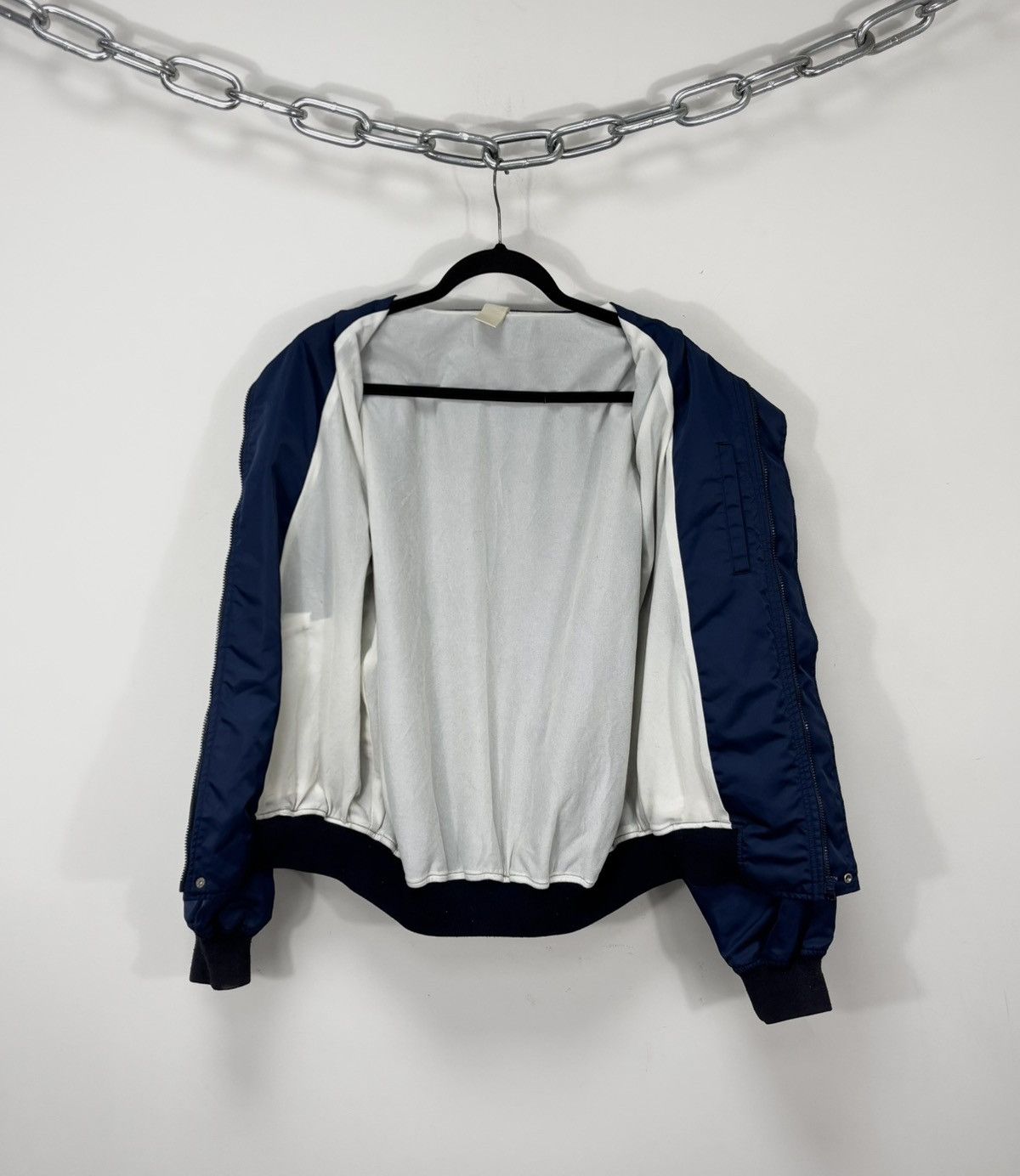Japanese Brand Vintage Japanese 1990s Big Farm Logo Rare Blue Bomber Jacket Size US L / EU 52-54 / 3 - 3 Thumbnail