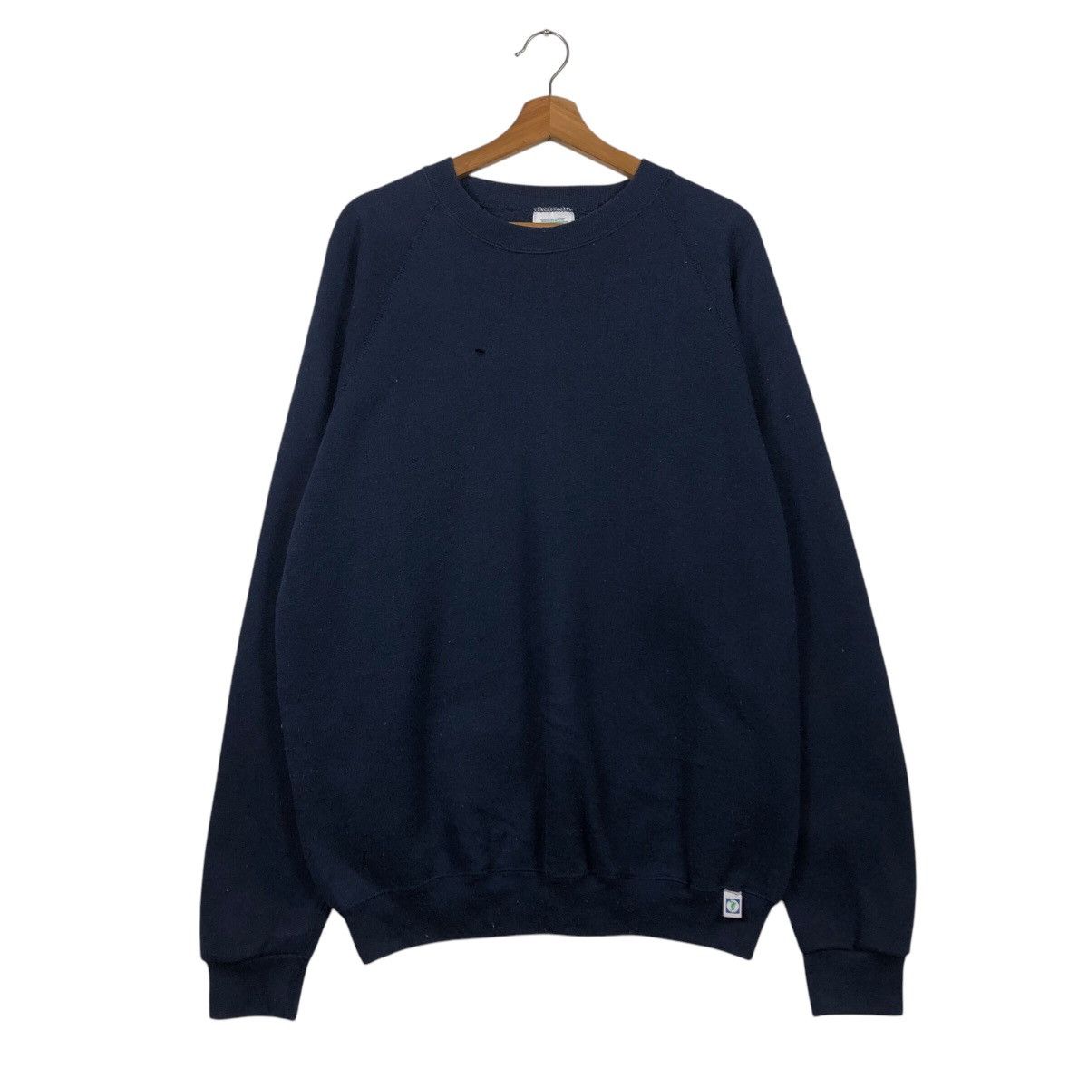 Japanese Brand 📌Rich Blue Vintage Sweatshirt Discus Athletic Size US L / EU 52-54 / 3 - 2 Thumbnail