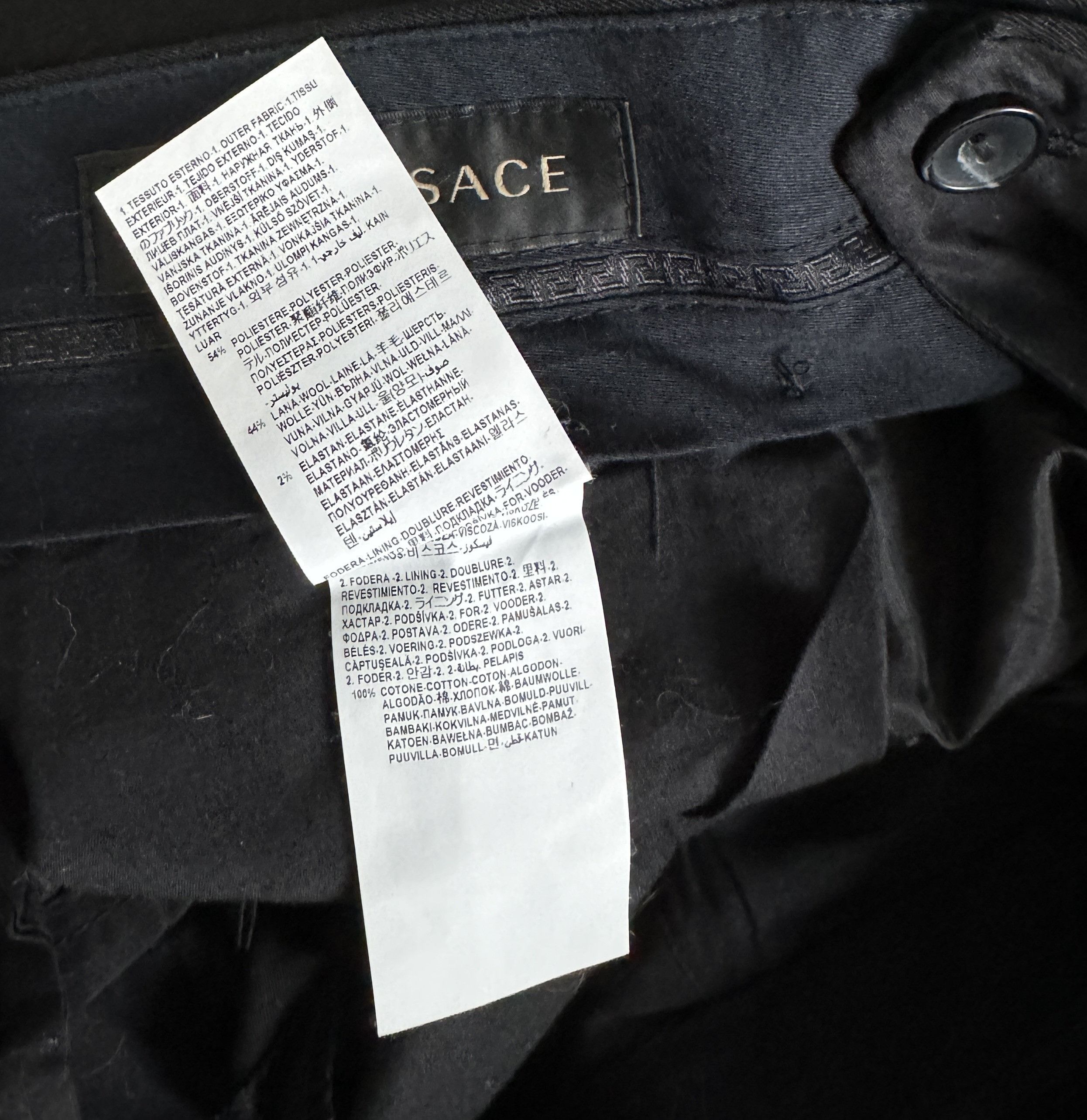Versace Men's Versace Classic Pants Chino Black Trousers Size 50 Size US 34 / EU 50 - 9 Thumbnail