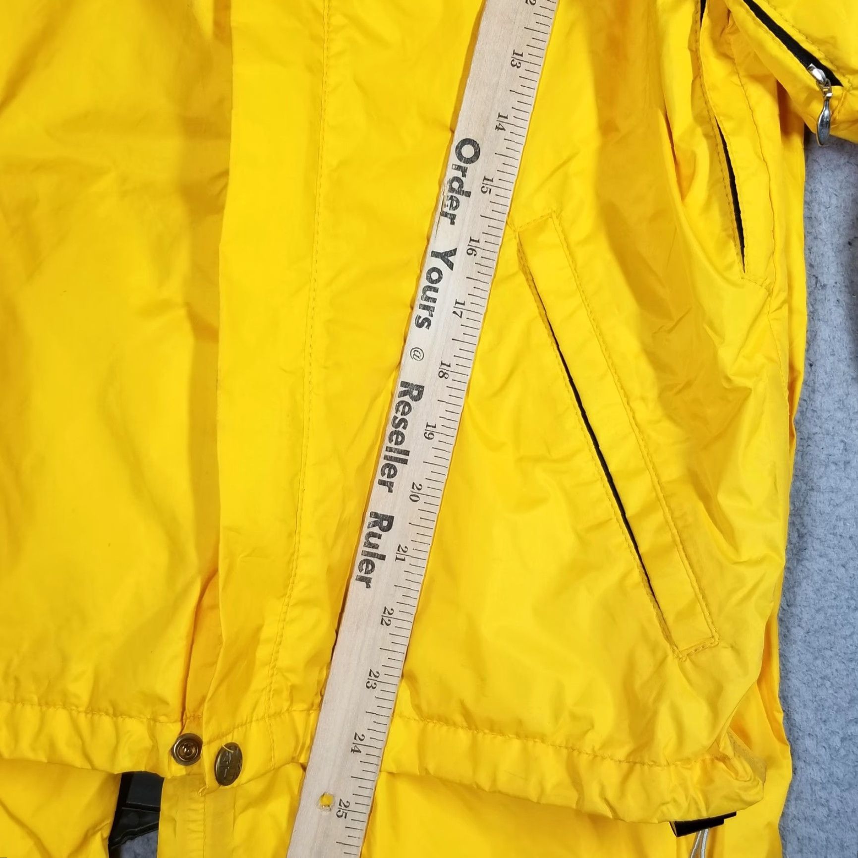 Vintage VINTAGE REI Gore-Tex Rain Suit Mens XS Yellow 2-Piece Track Jacket & Pants Waterproof Windproof Hooded 90s Mens Size 34R - 3 Thumbnail