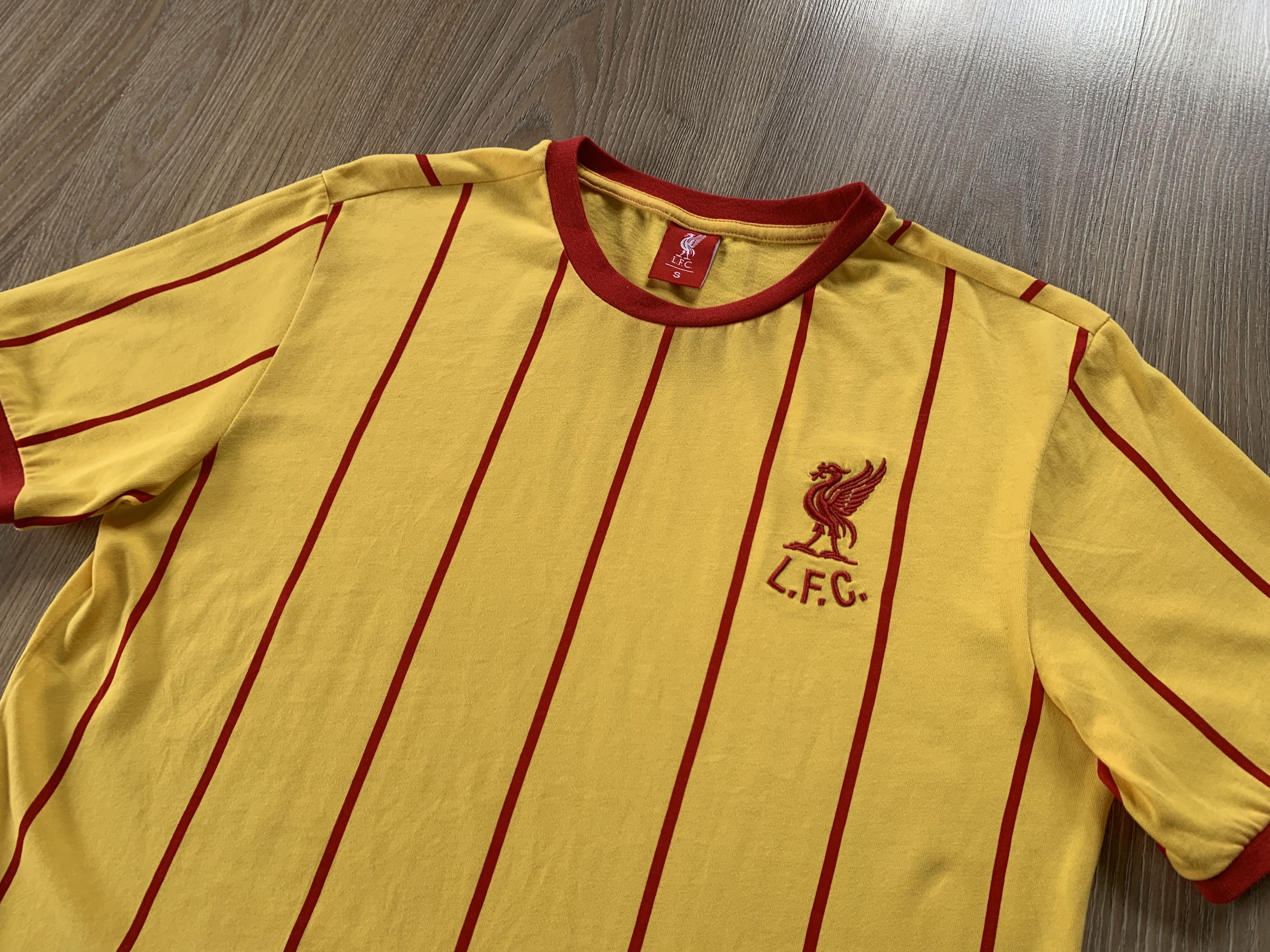 Other Liverpool Away Retro Cotton Stripe Football Shirt Size US S / EU 44-46 / 1 - 4 Thumbnail