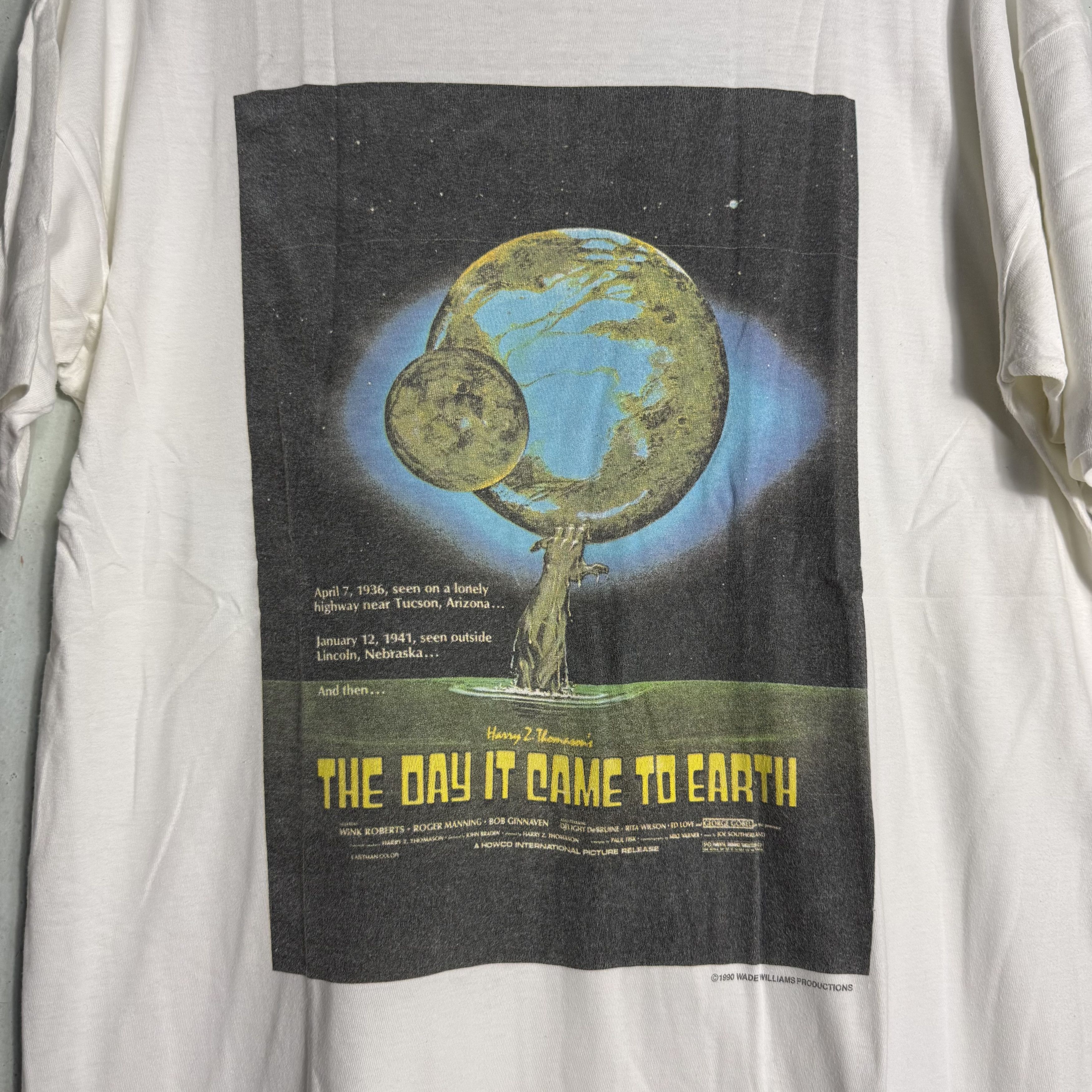 Expert Horror 🔥RARE🔥Vintage The Day It Come To Earth Movie T-shirt Size US L / EU 52-54 / 3 - 2 Thumbnail