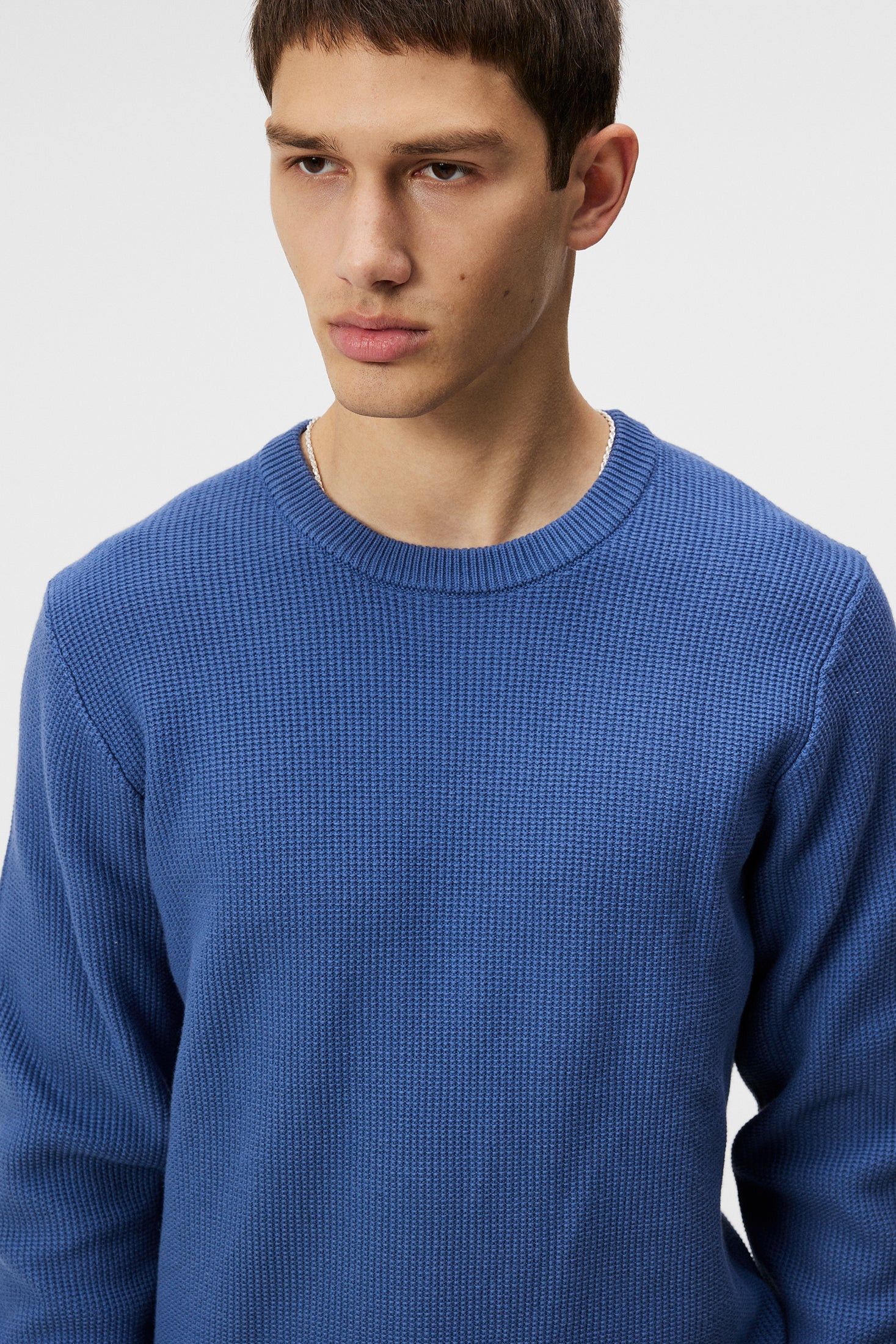 J.Lindeberg J.Lindeberg Arthur Knit Blue Org Cotton Pullover Sweater Size US S / EU 44-46 / 1 - 3 Thumbnail