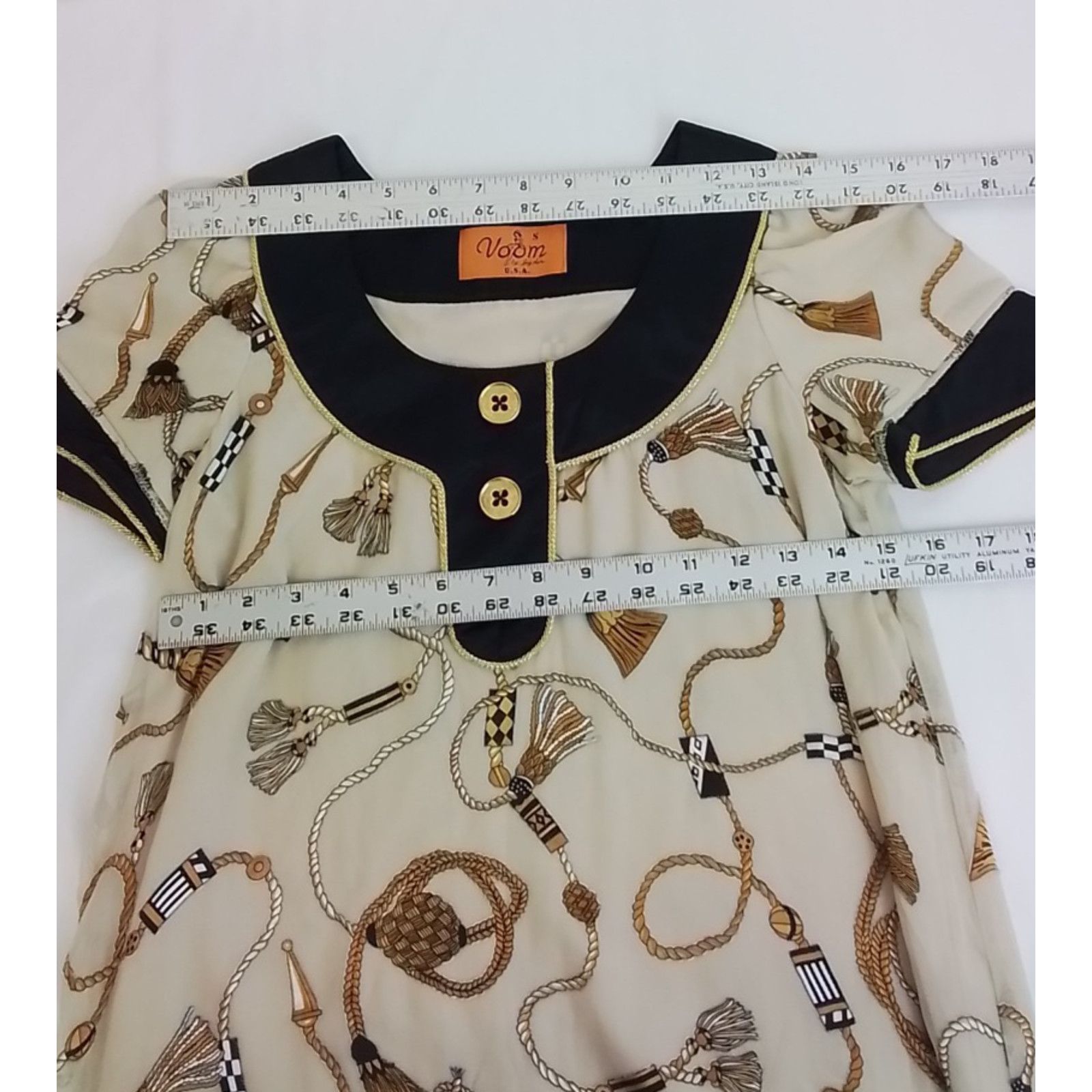 Other Voom by Joy Han Silk Dress Women's S Brown Graphic Print Size S / US 4 / IT 40 - 10 Thumbnail