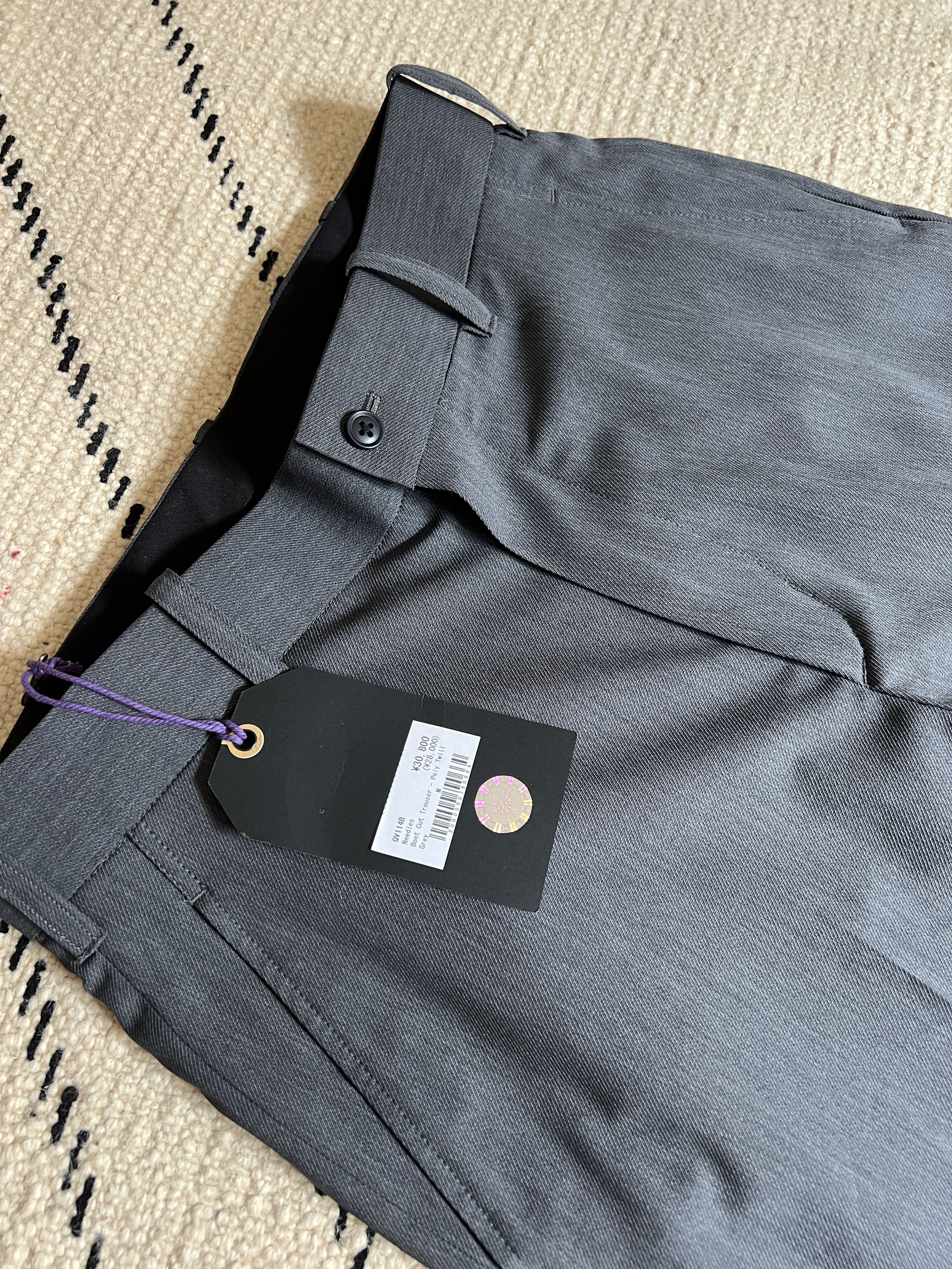 Needles Needles Boot Cut Trouser - Poly Twill - Grey Size US 31 - 3 Thumbnail