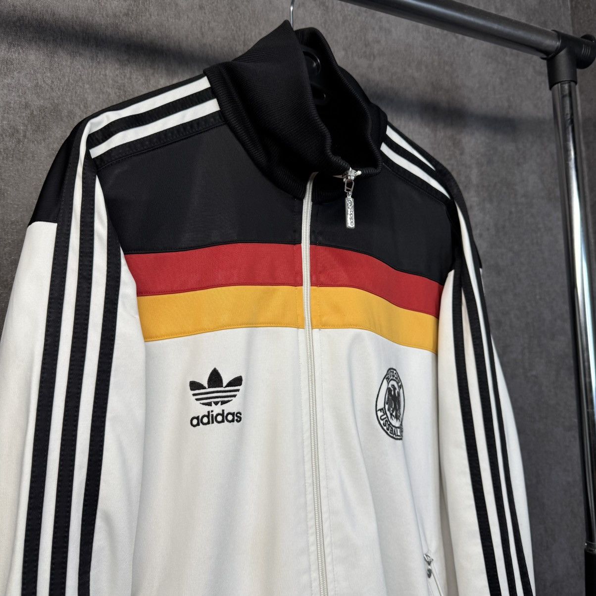 Adidas × Vintage Y2K Vintage adidas Deutscher zip track suit jacket Size US L / EU 52-54 / 3 - 4 Thumbnail