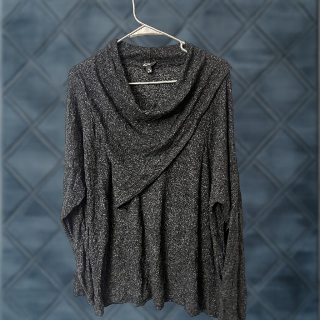 Vintage VINTAGE Simply Vera Wang Women’s Cowl Neck Long Sleeve Sweater XL Black Size XL / US 12-14 / IT 48-50 - 1 Thumbnail