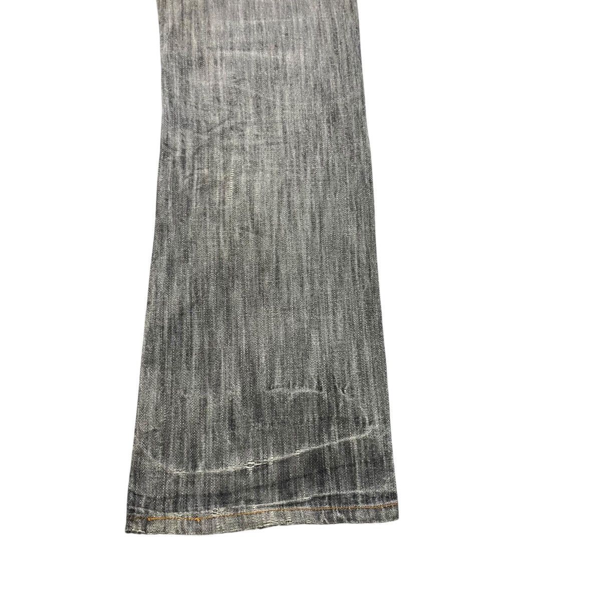 Japanese Brand GUMU INTERNATIONAL Studded Distressed Denim Flare Jeans Size US 31 - 15 Thumbnail