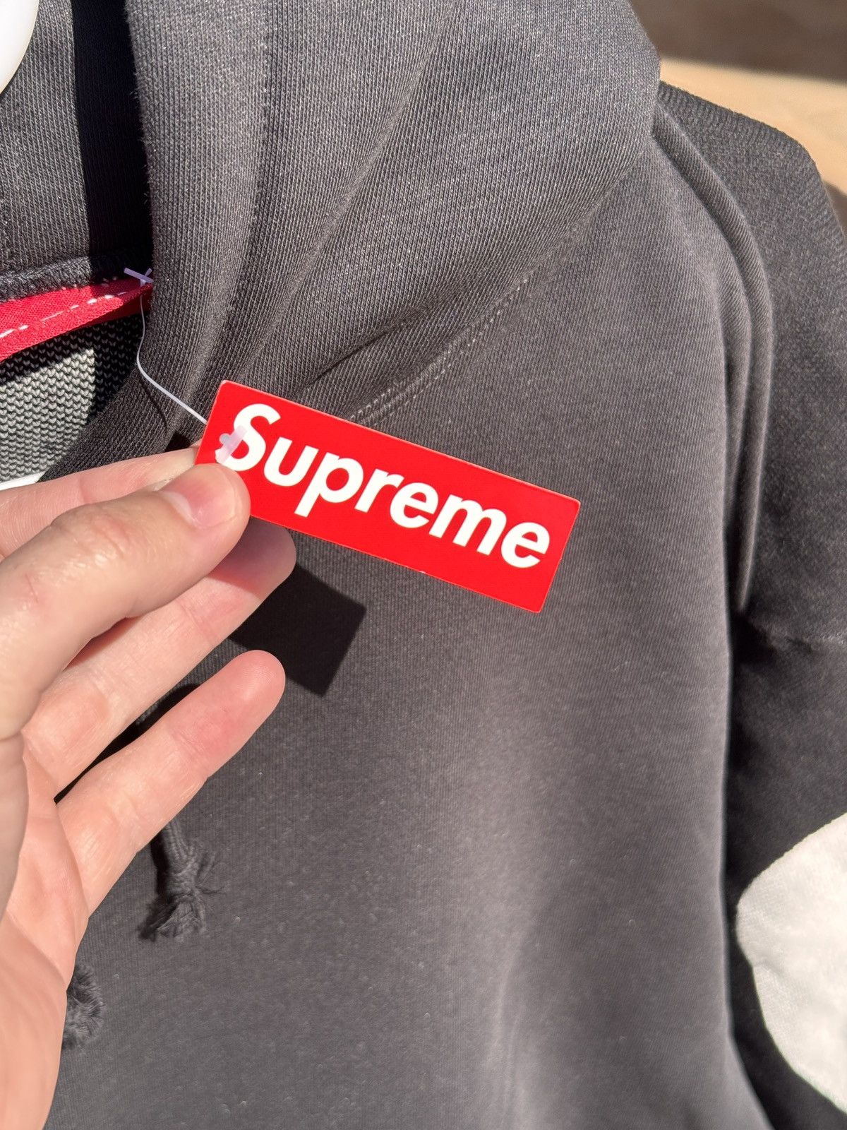 Supreme Supreme Big Logo Jacquard Hooded Sweatshirt Black size XL Size US XL / EU 56 / 4 - 6 Thumbnail
