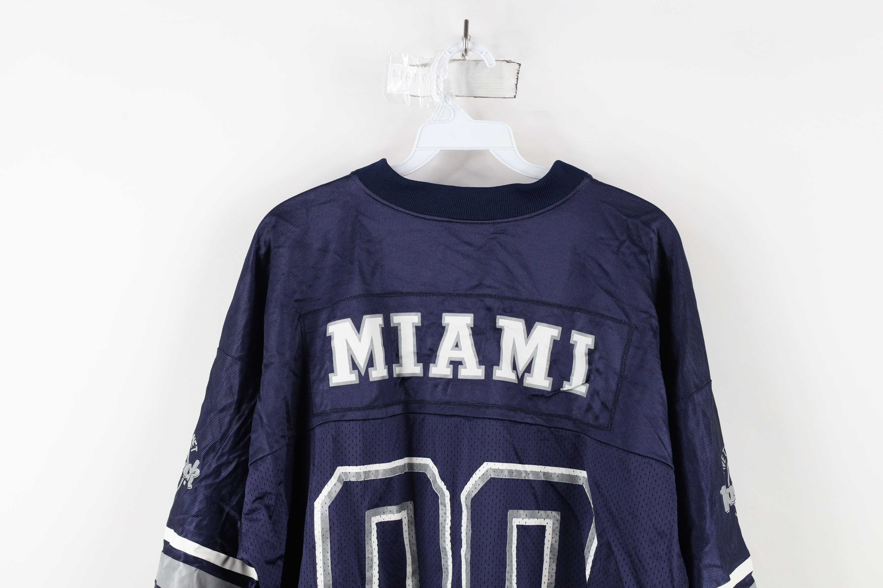 Hard Rock Cafe × Vintage Vintage Y2K 90s Hard Rock Cafe Miami Football Jersey Size US XL / EU 56 / 4 - 18 Thumbnail