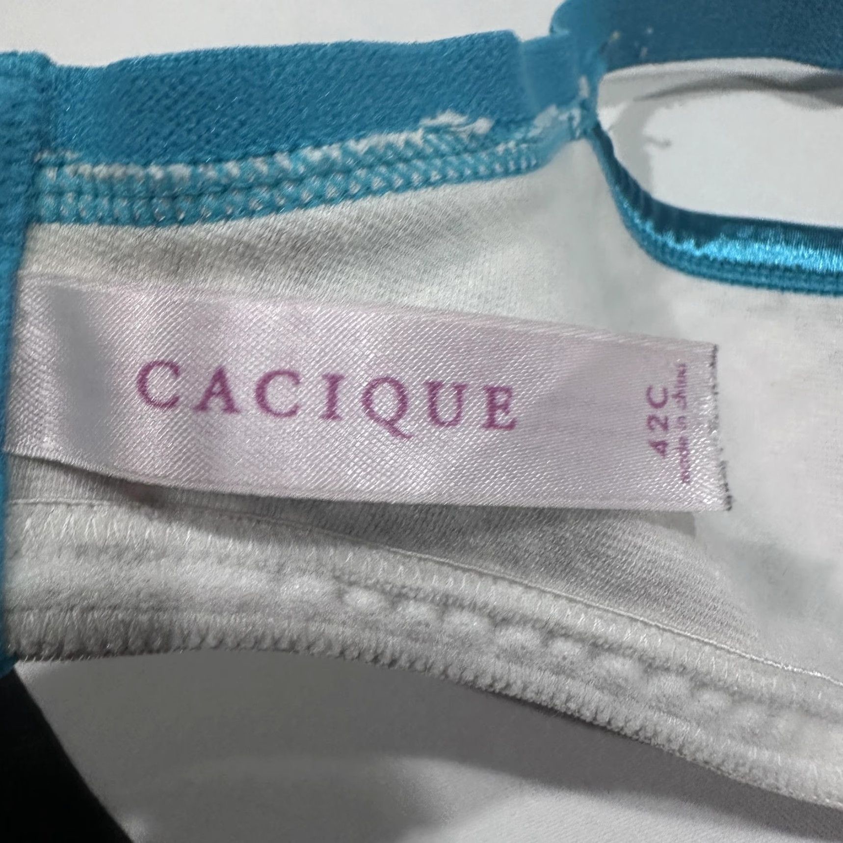 Pinko Cacique Bra Womens 42C Multicolor Plaid Underwire Padded Back Closure T-Shirt Bra Size 42C Womens Size ONE SIZE - 3 Thumbnail