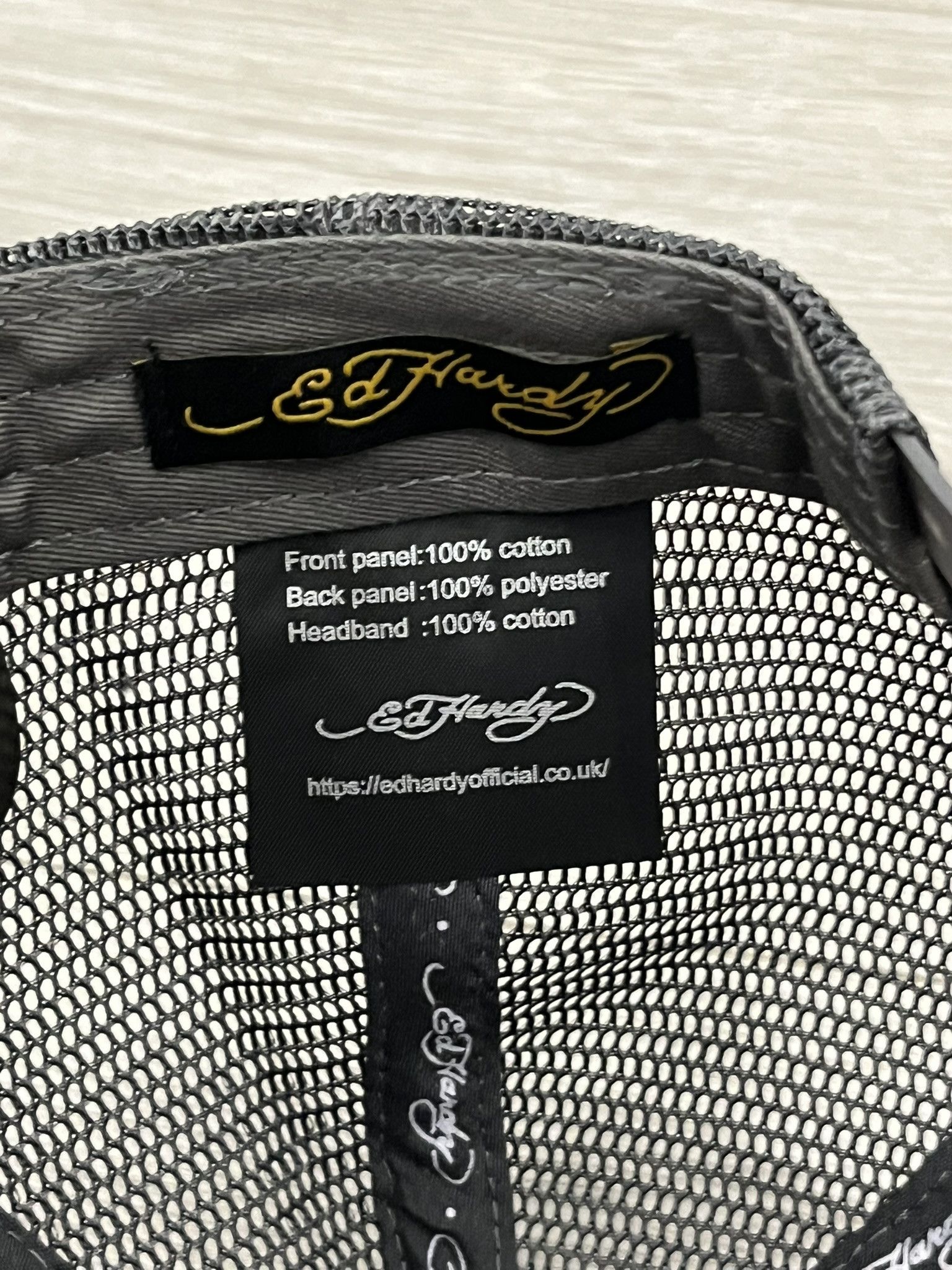Ed Hardy Ed Hardy ed-rear twill front mesh trucker cap Size ONE SIZE - 3 Thumbnail
