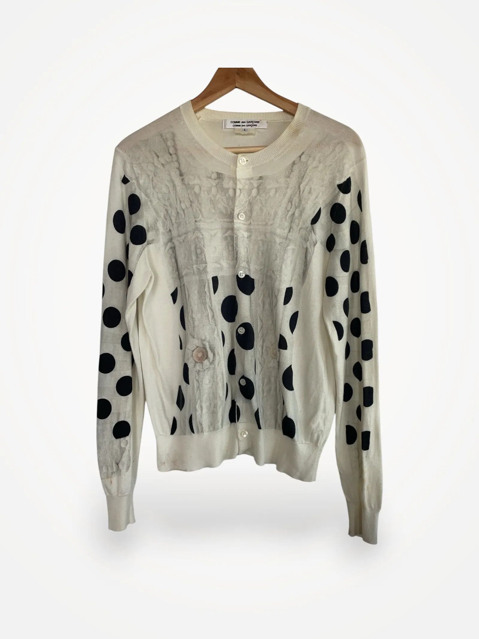 Comme des Garcons Comme des Garcons Cardigan Size L / US 10 / IT 46 - 1 Thumbnail