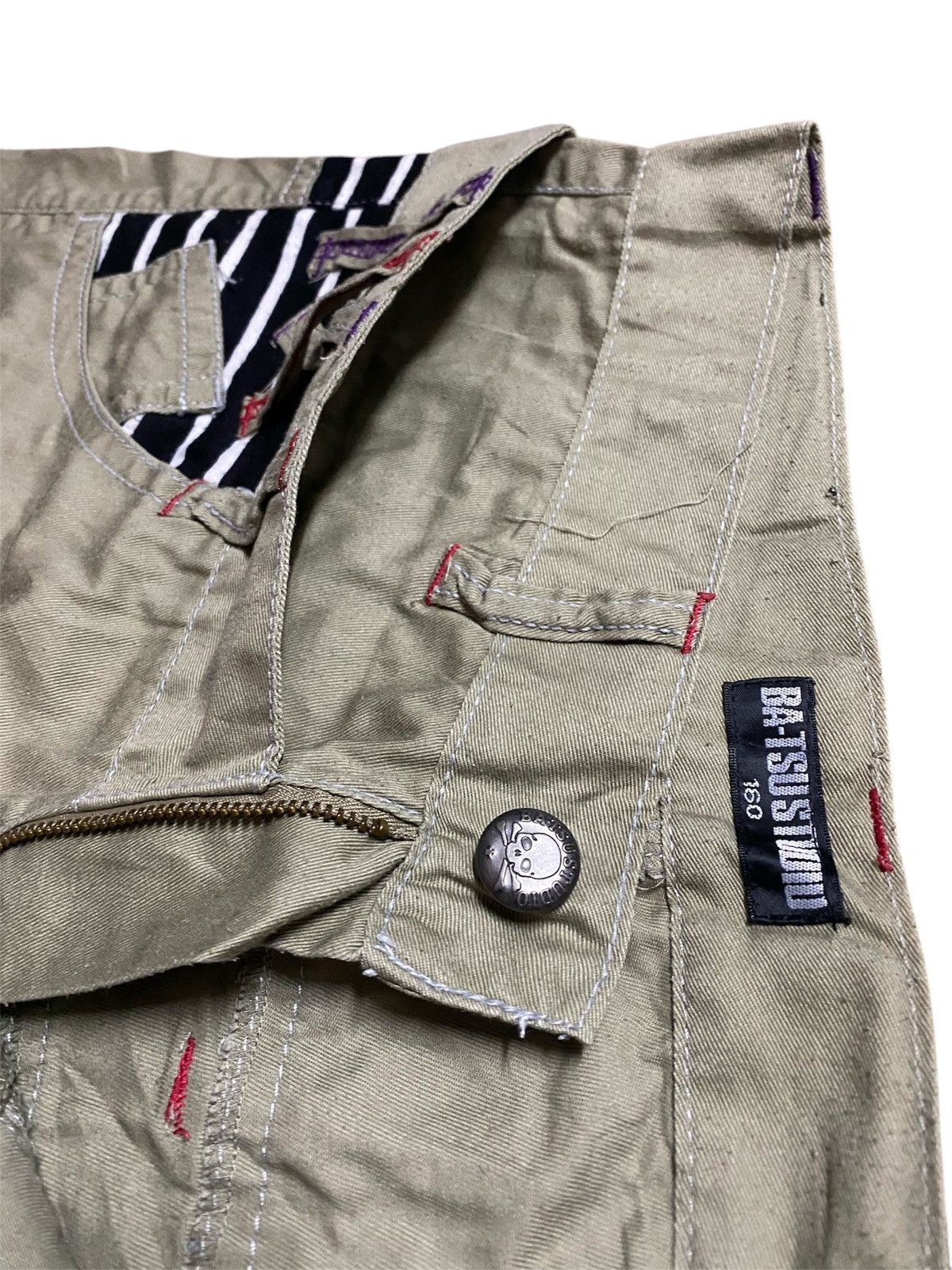 Japanese Brand Bat-su Studio Cropped Pants Streetwear Fashion Size US 30 / EU 46 - 7 Thumbnail