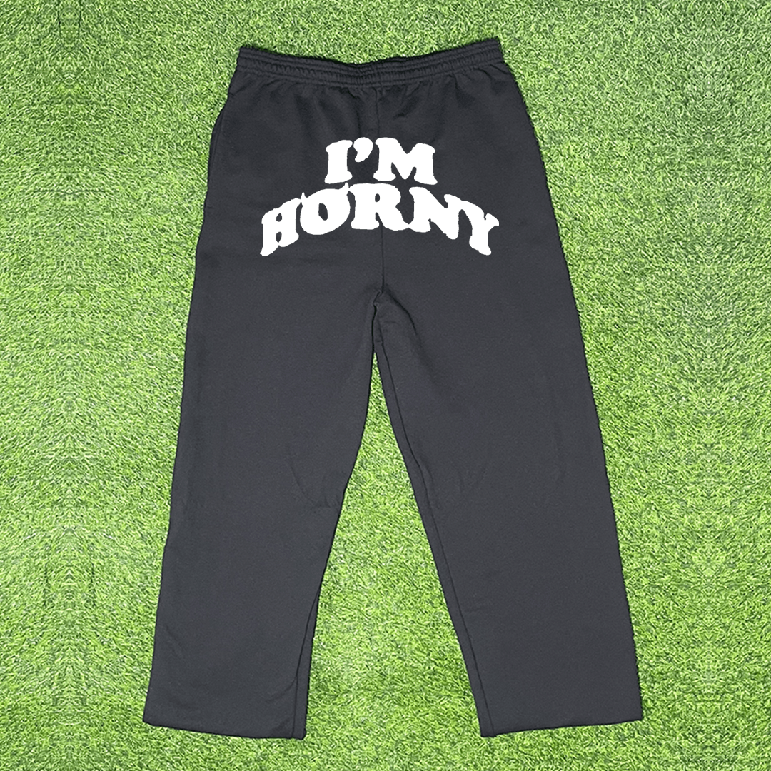 Vintage IM HORNY SWEATPANTS Size US 32 / EU 48 - 1 Preview