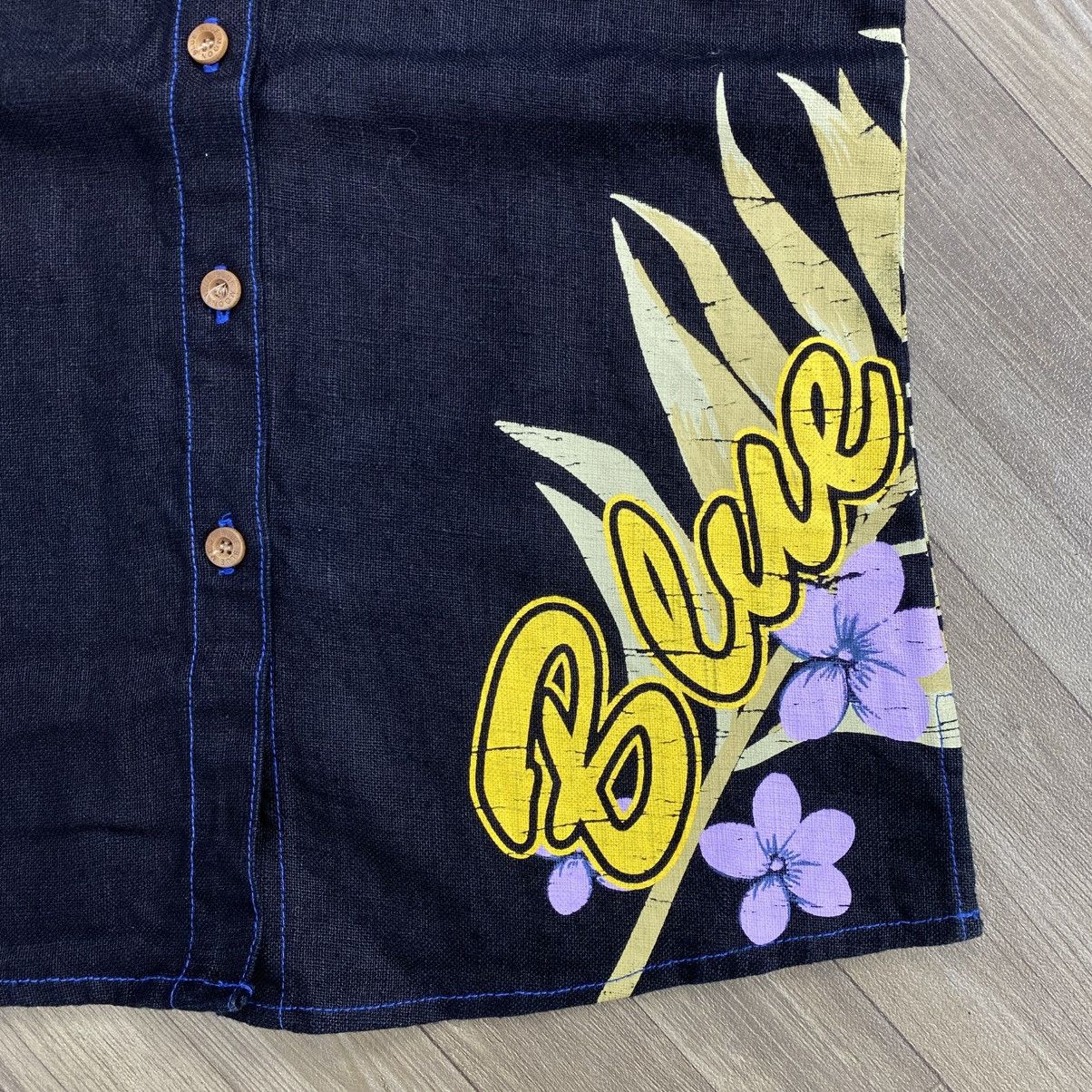 Sun Surf 2000s Blue Moon Blue Florals Hawaiian Shirt Size US S / EU 44-46 / 1 - 8 Thumbnail