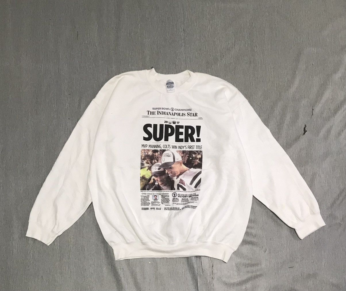 Hypebeast × Japanese Brand Y2K Superbowl Champions Sweatshirt Size US XL / EU 56 / 4 - 1 Thumbnail
