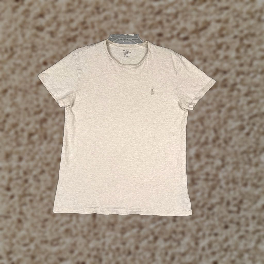 Ralph Lauren Polo Ralph Lauren Shirt Adult Small Light Beige Crew Neck 100% Cotton Short Sleeve Logo Beiges All Seasons Men T-Shirt Regular XS? Size US S / EU 44-46 / 1 - 1 Thumbnail