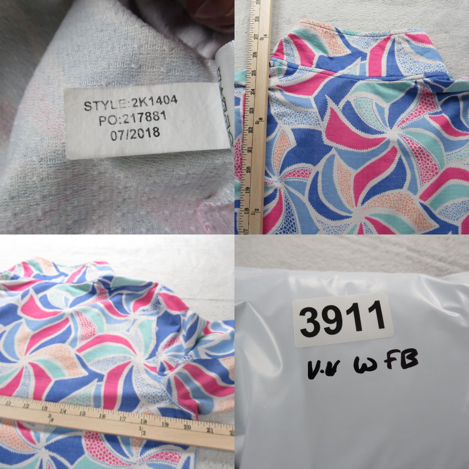 Vineyard Vines Vineyard Vines Performance Jacket Womens L Blue 1/2 Zip Pullover Athleisure, Classic, Fleece, Breathable, Regular Fit, Polyester Jacket Size L / US 10 / IT 46 - 9 Thumbnail