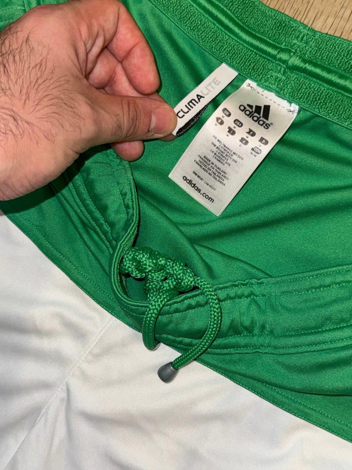 Adidas Adidas Green/White Soccer FC Athletic Shorts Mens MD Rare Size US 32 / EU 48 - 4 Thumbnail