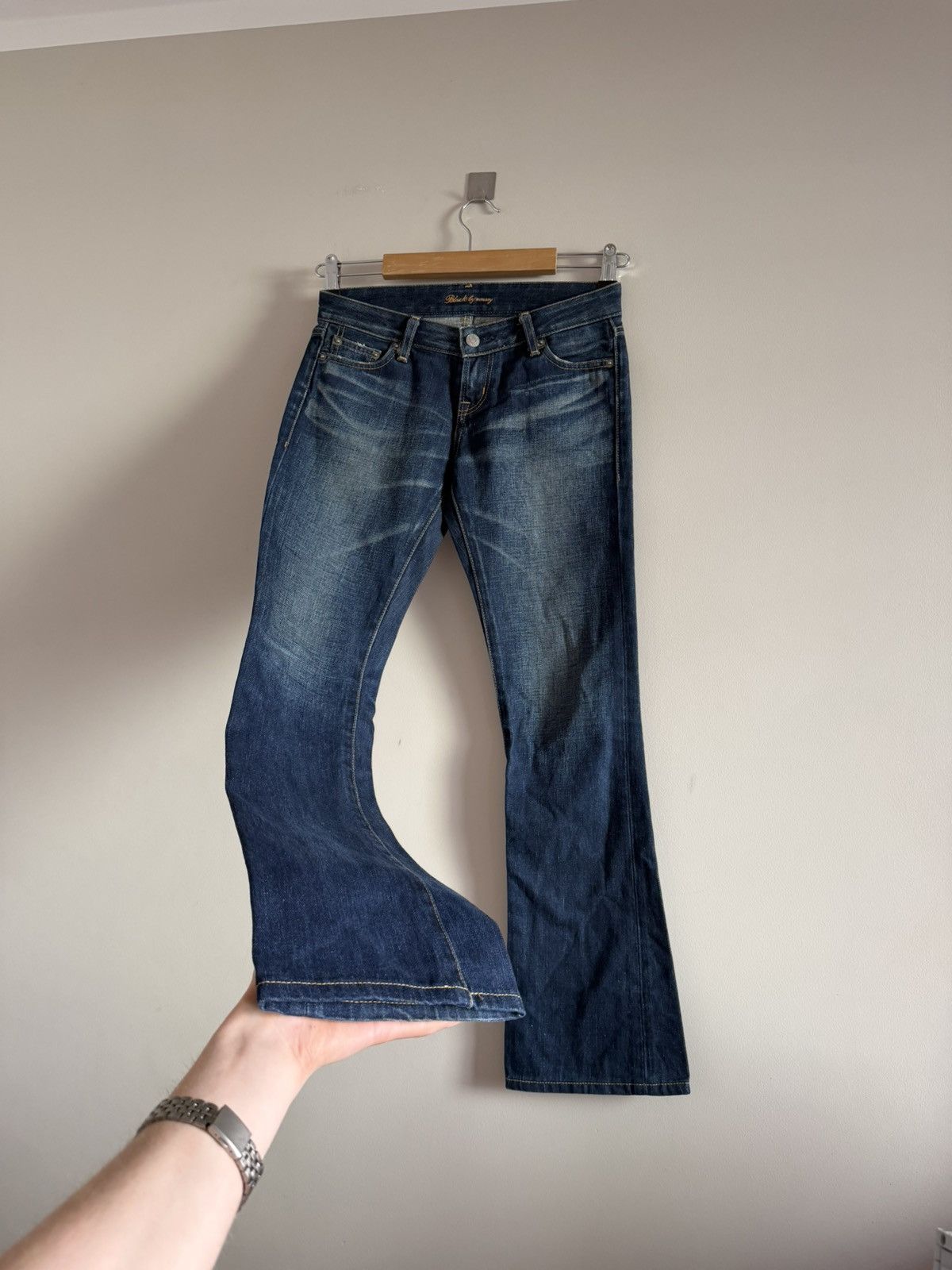 MOUSSY Black by Moussy Japanese Bootcut Denim Jeans Size 24" / US 00 / IT 34 - 4 Thumbnail