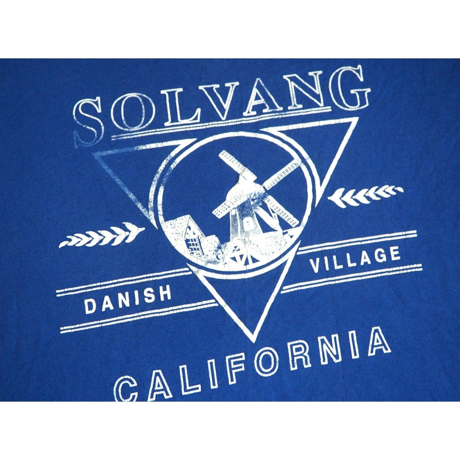 Lee VTG 90s Lee Solvang Village California Danish Blue Travel Tee T-Shirt XL Men Blue Graphic Tee 1990s Size US XL / EU 56 / 4 - 5 Thumbnail