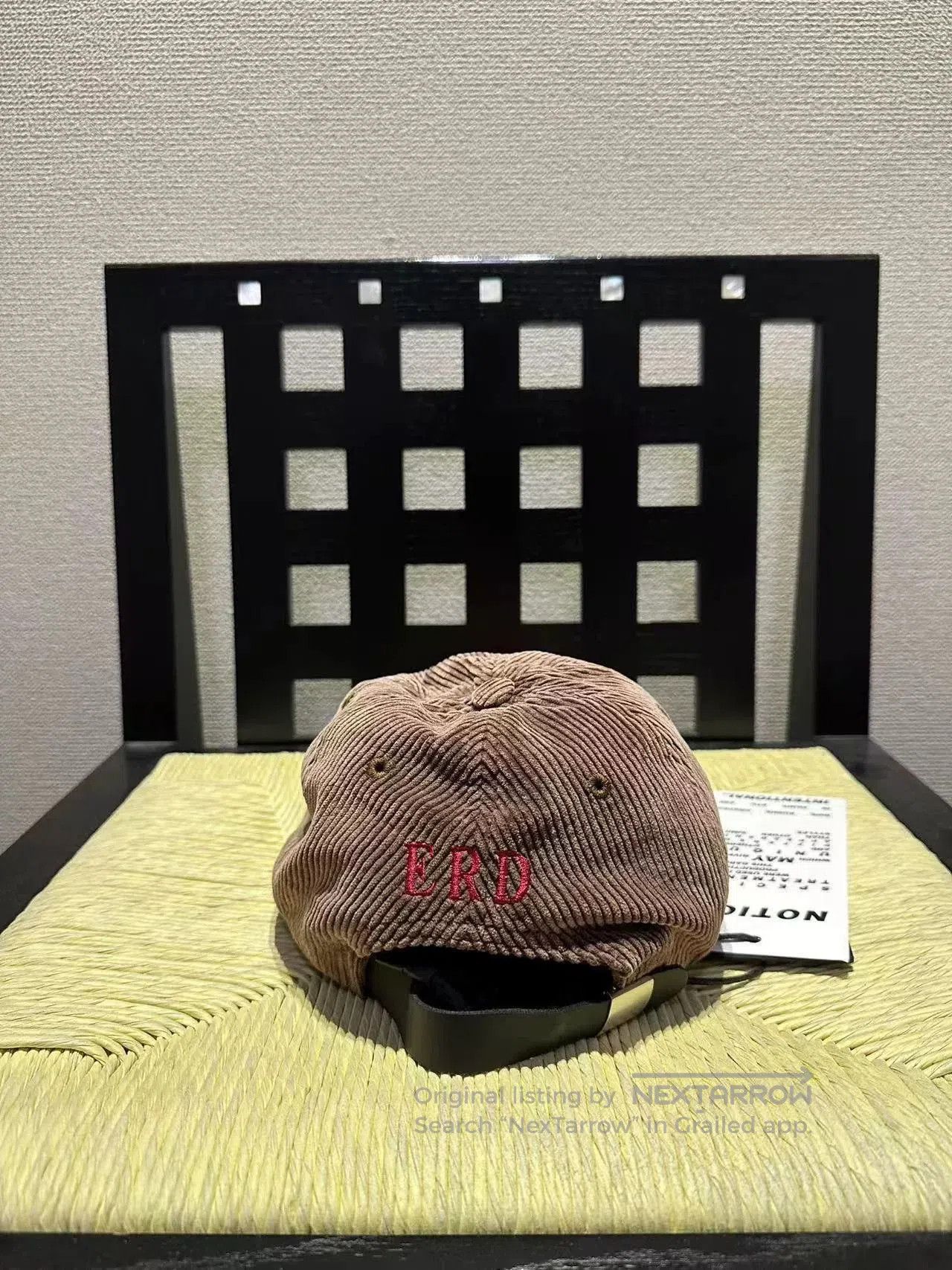 Vintage Erd24 Corduroy Logo Baseball Cap. Size ONE SIZE - 3 Thumbnail