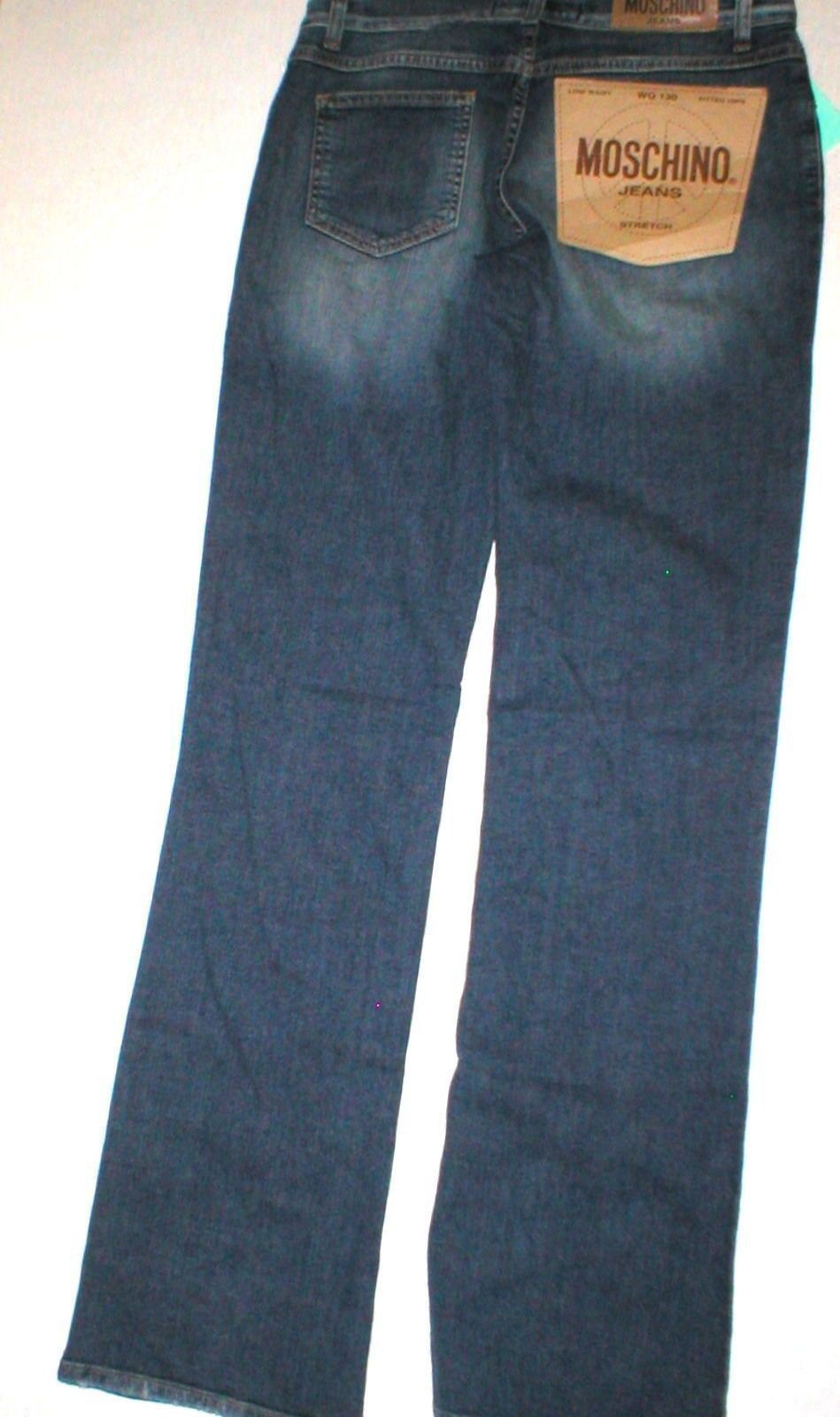 Moschino New Womens 30 Designer Moschino Blue Jeans Distressed Tall Size 30" / US 8 / IT 44 - 7 Thumbnail