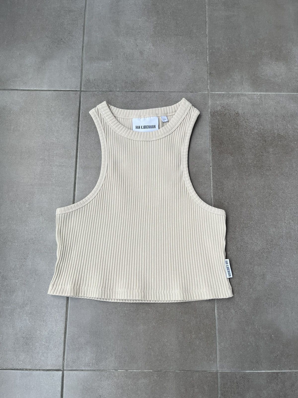 Han Kjobenhavn !DS! SS23 Han Kjobenhavn Cropped Racer Beige Top Size M / US 6-8 / IT 42-44 - 3 Thumbnail
