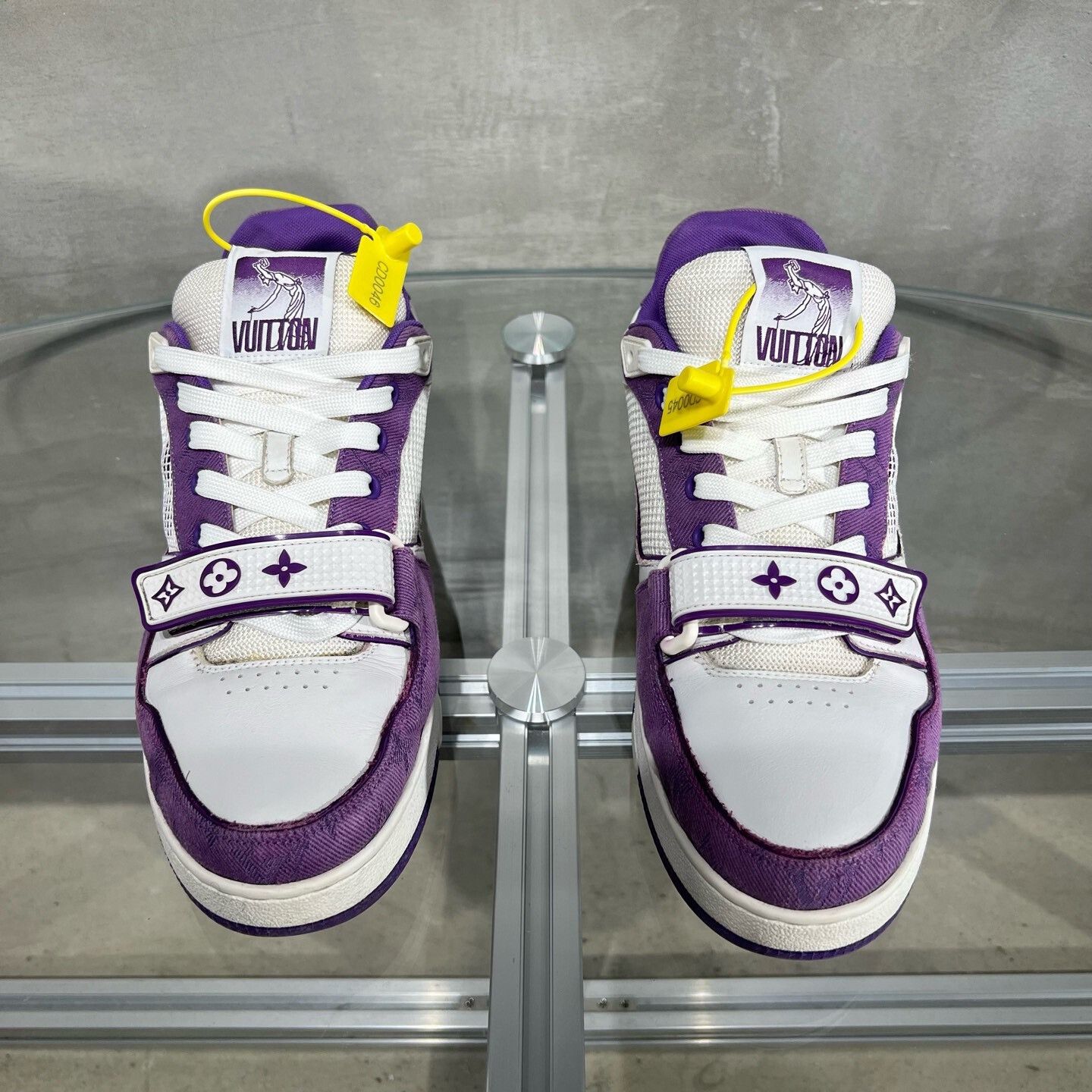 Louis Vuitton Louis Vuitton LV Trainer White Purple Size US 8.5 / EU 41-42 - 1 Thumbnail